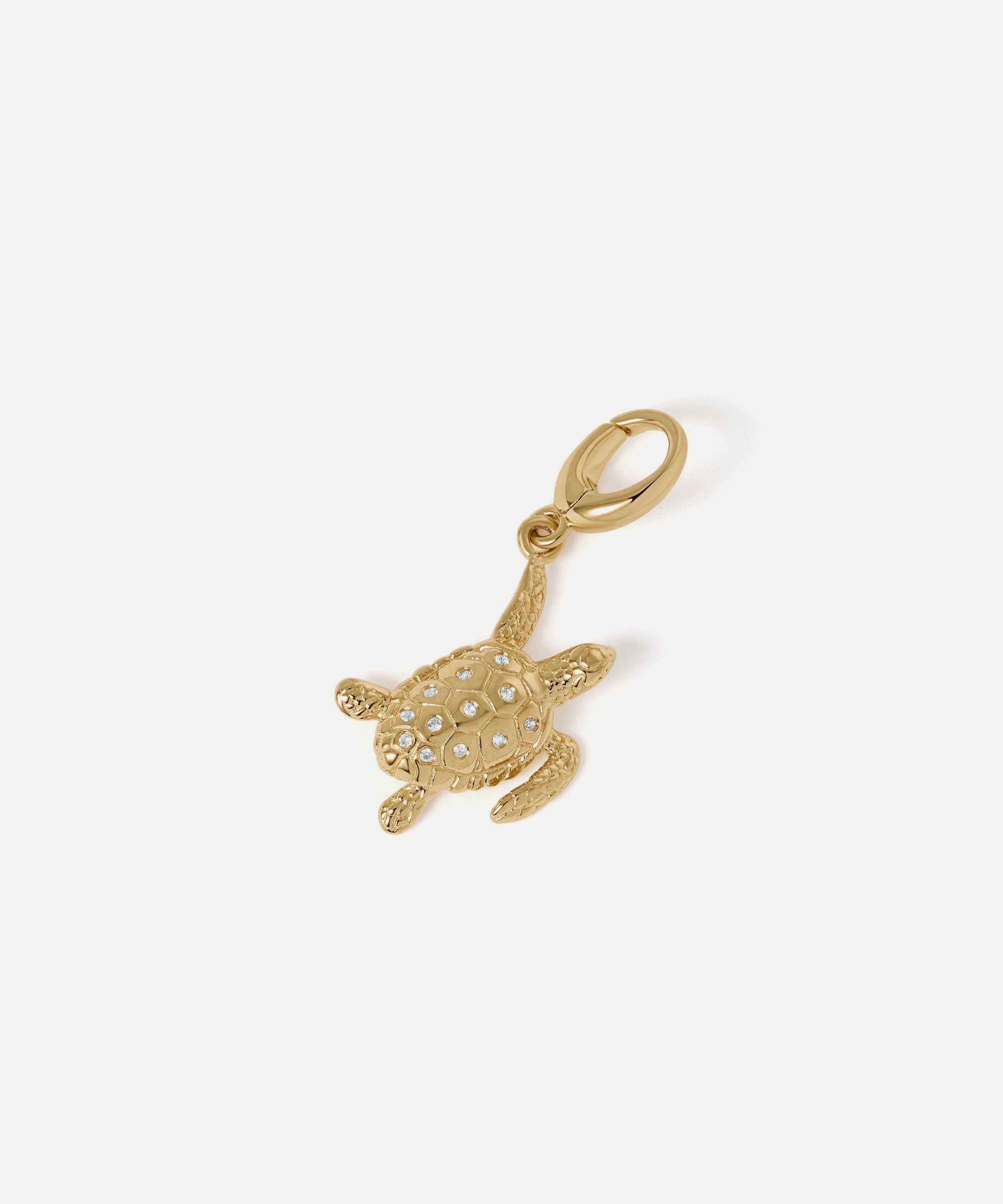 Astley Clarke - 18ct Gold-Plated Turtle Charm image number 0