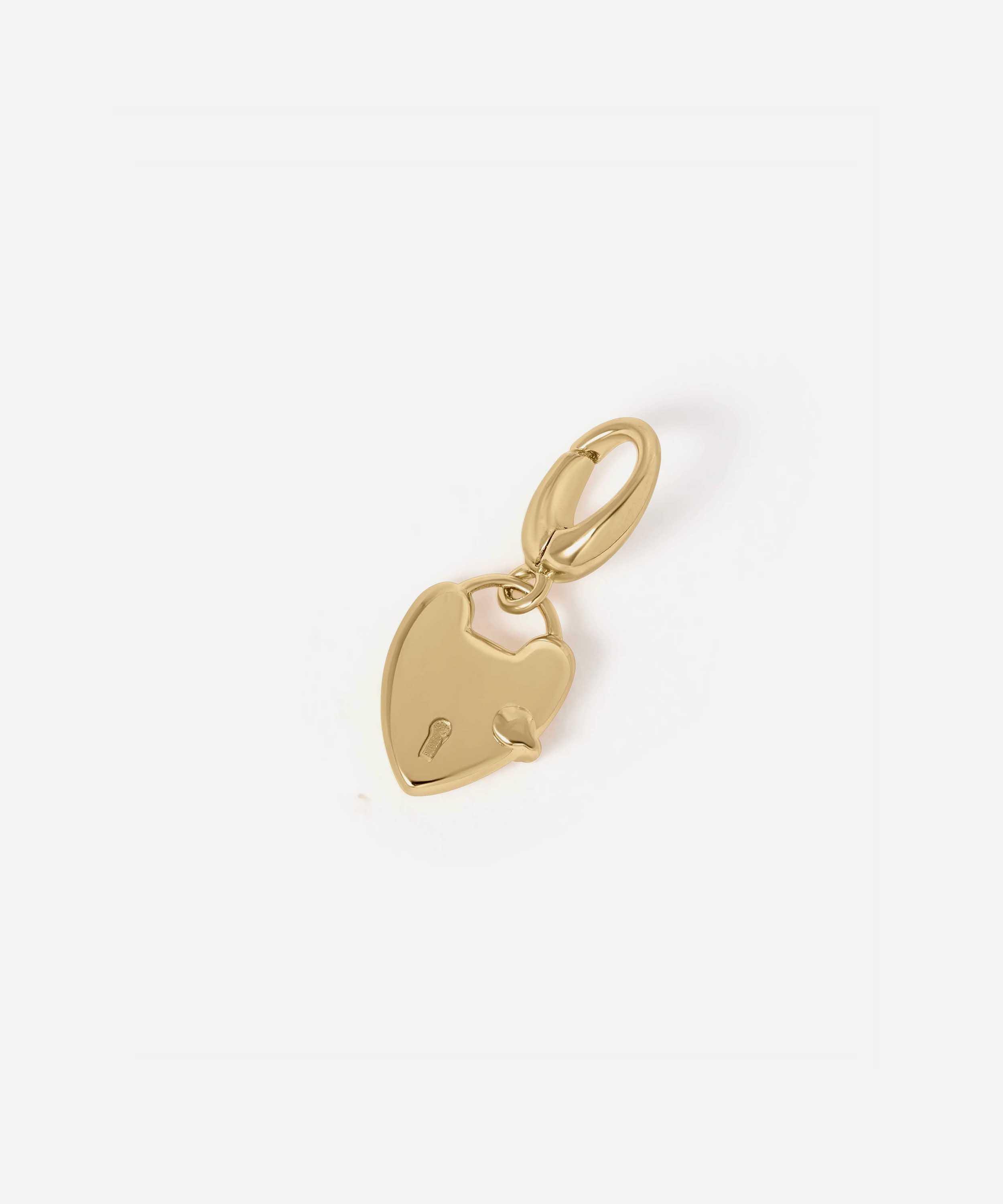 Astley Clarke - 18ct Gold-Plated Heart Padlock Charm image number 0