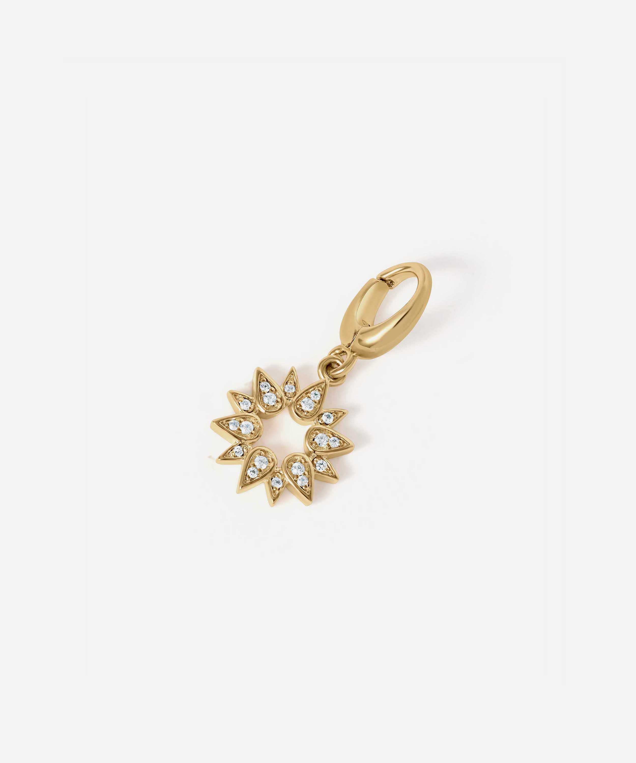 Astley Clarke - 18ct Gold-Plated Sun Charm image number 0