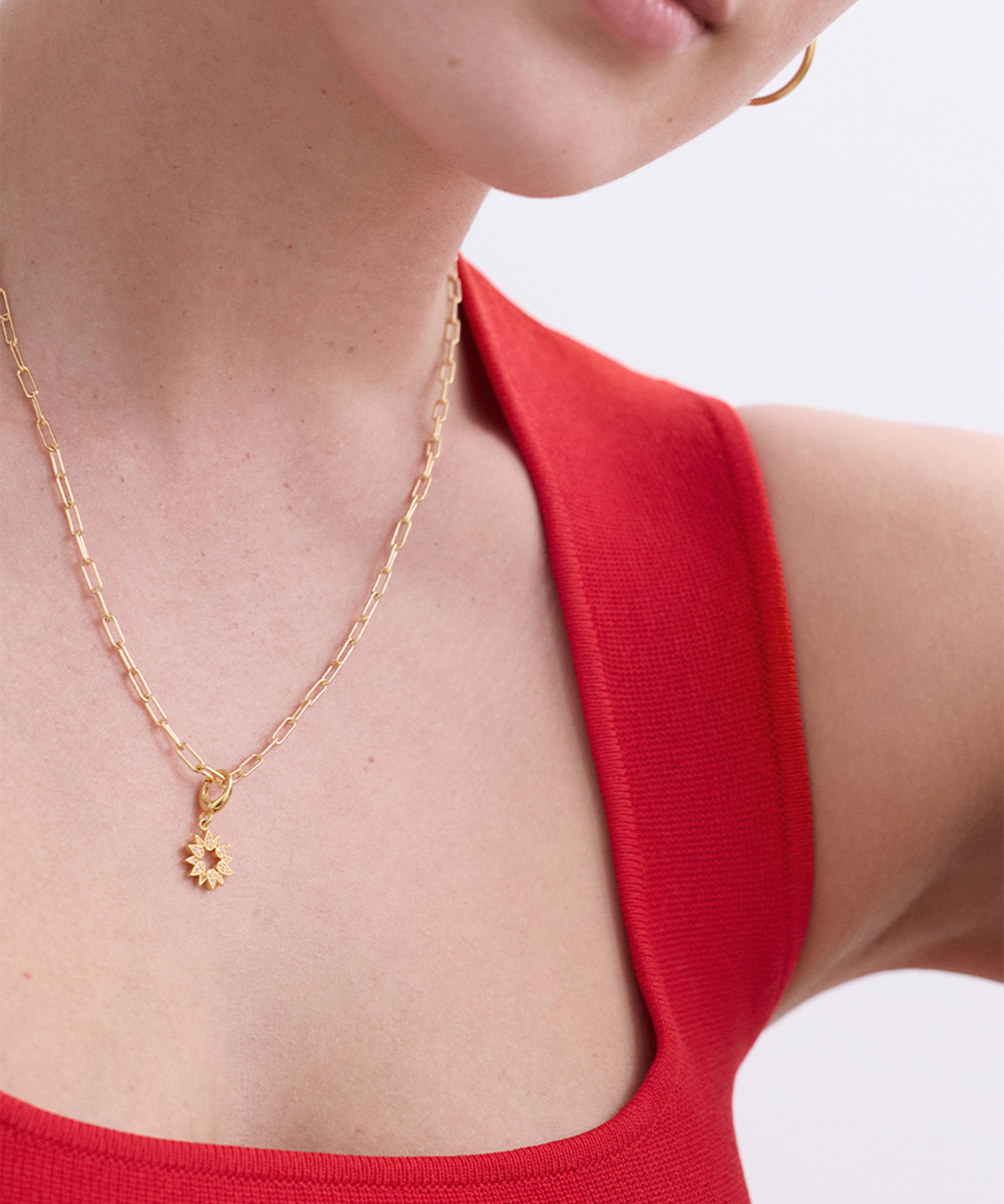 Astley Clarke - 18ct Gold-Plated Sun Charm image number 1