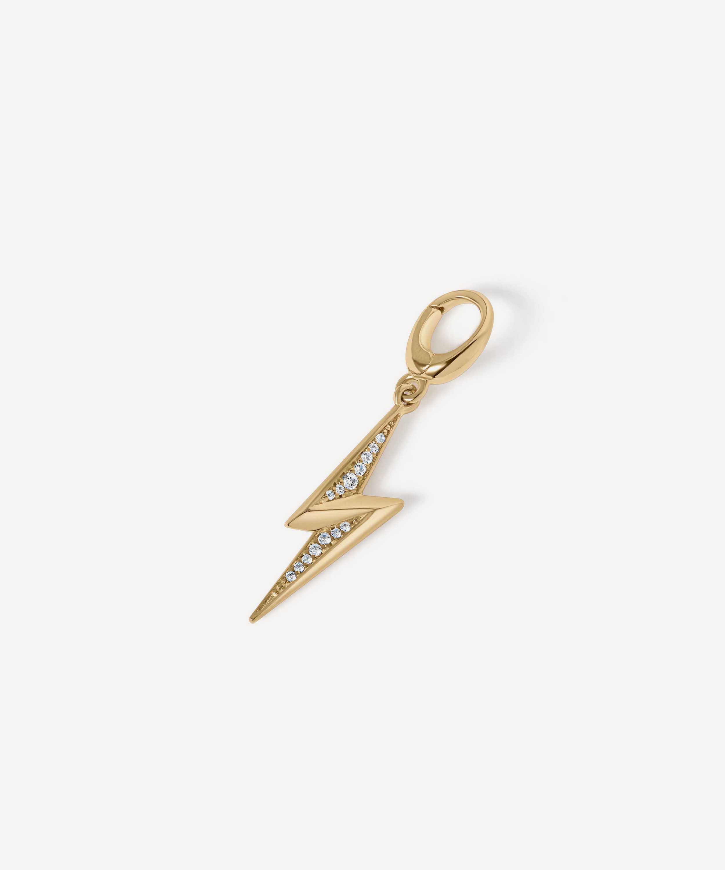 Astley Clarke - 18ct Gold-Plated Lightning Bolt Charm image number 0