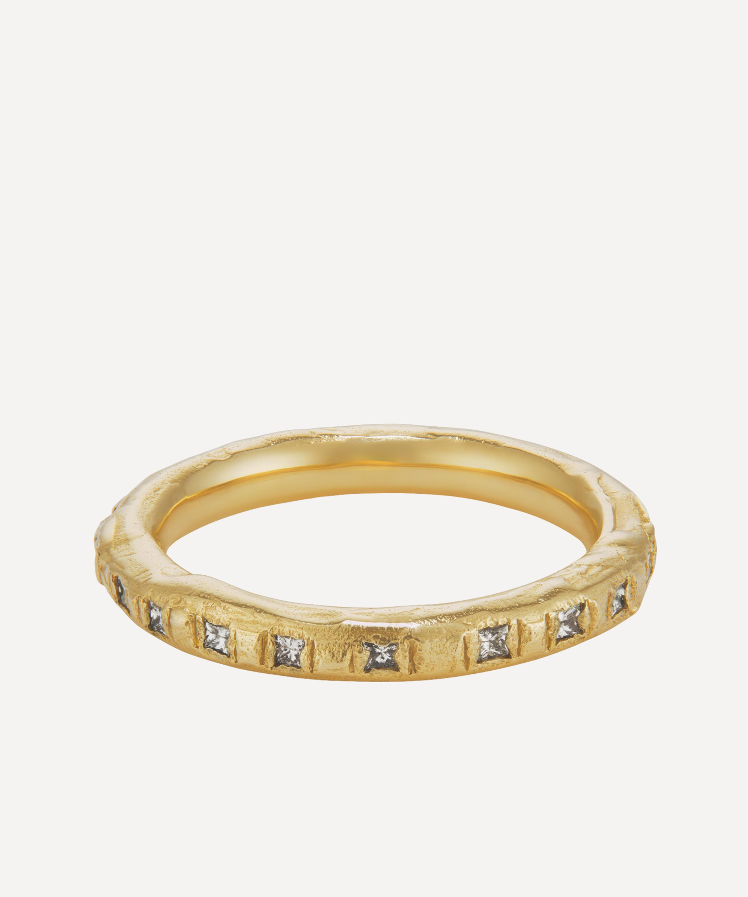 Ellis Mhairi Cameron - 14ct Gold Seun Diamond Scatter Ring I image number 0
