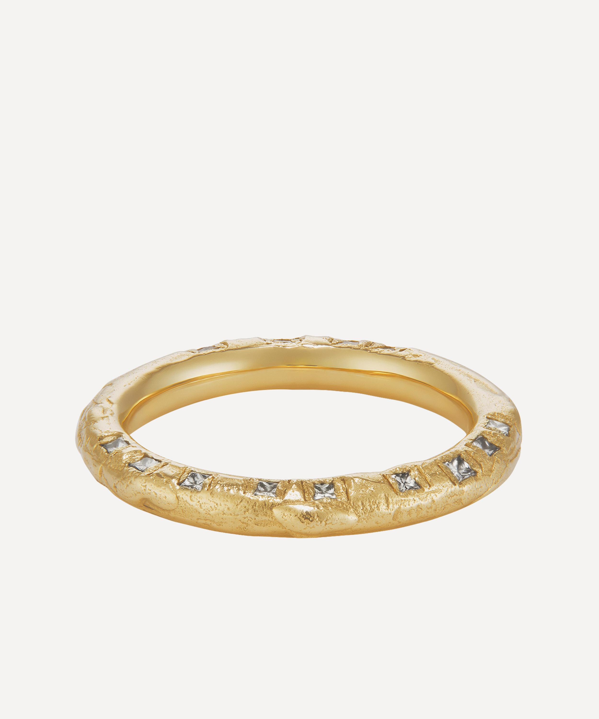Ellis Mhairi Cameron - 14ct Gold Seun Diamond Scatter Ring III image number 0