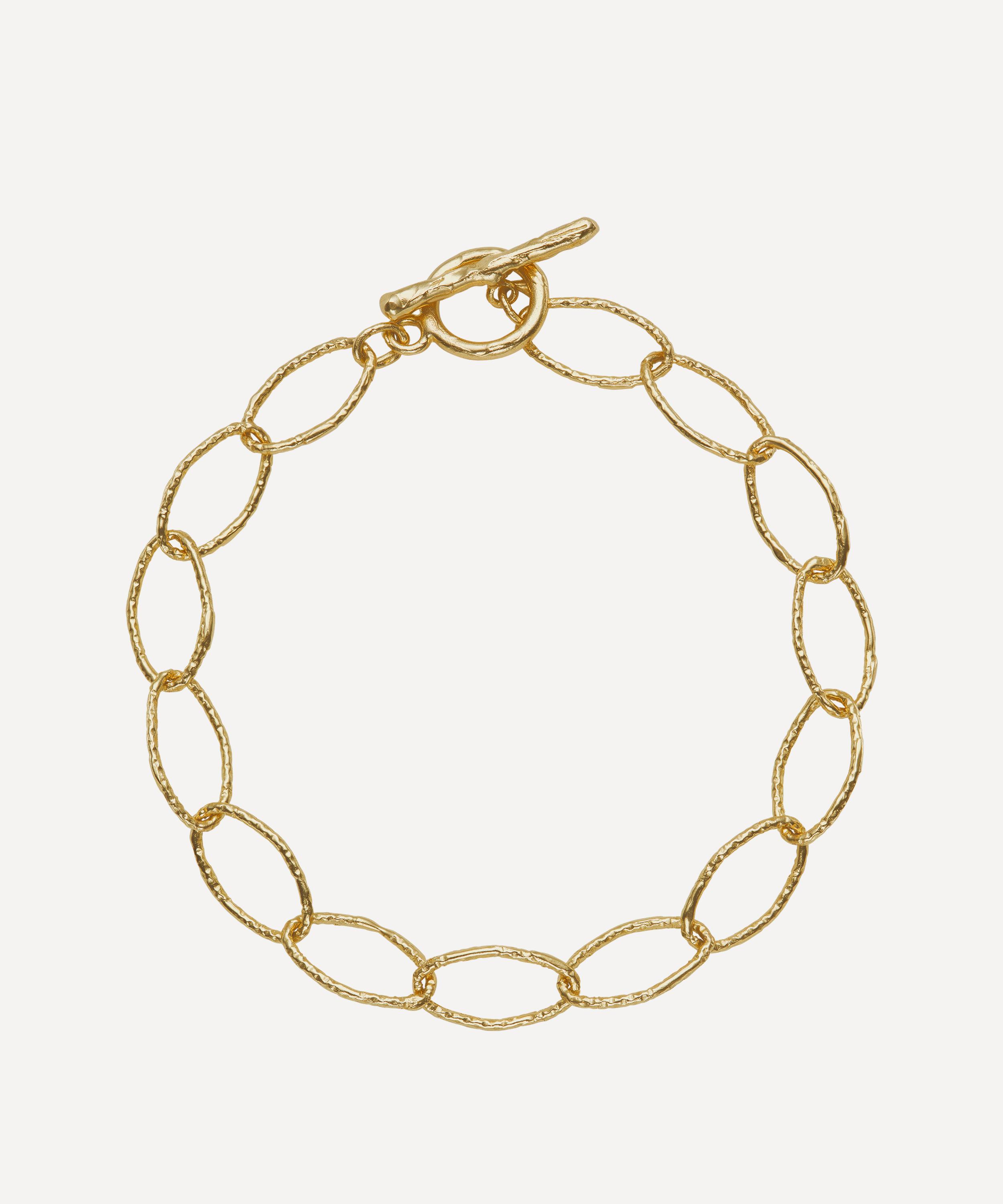 Ellis Mhairi Cameron - 14ct Gold X Twist Gold Link Chain Bracelet image number 0