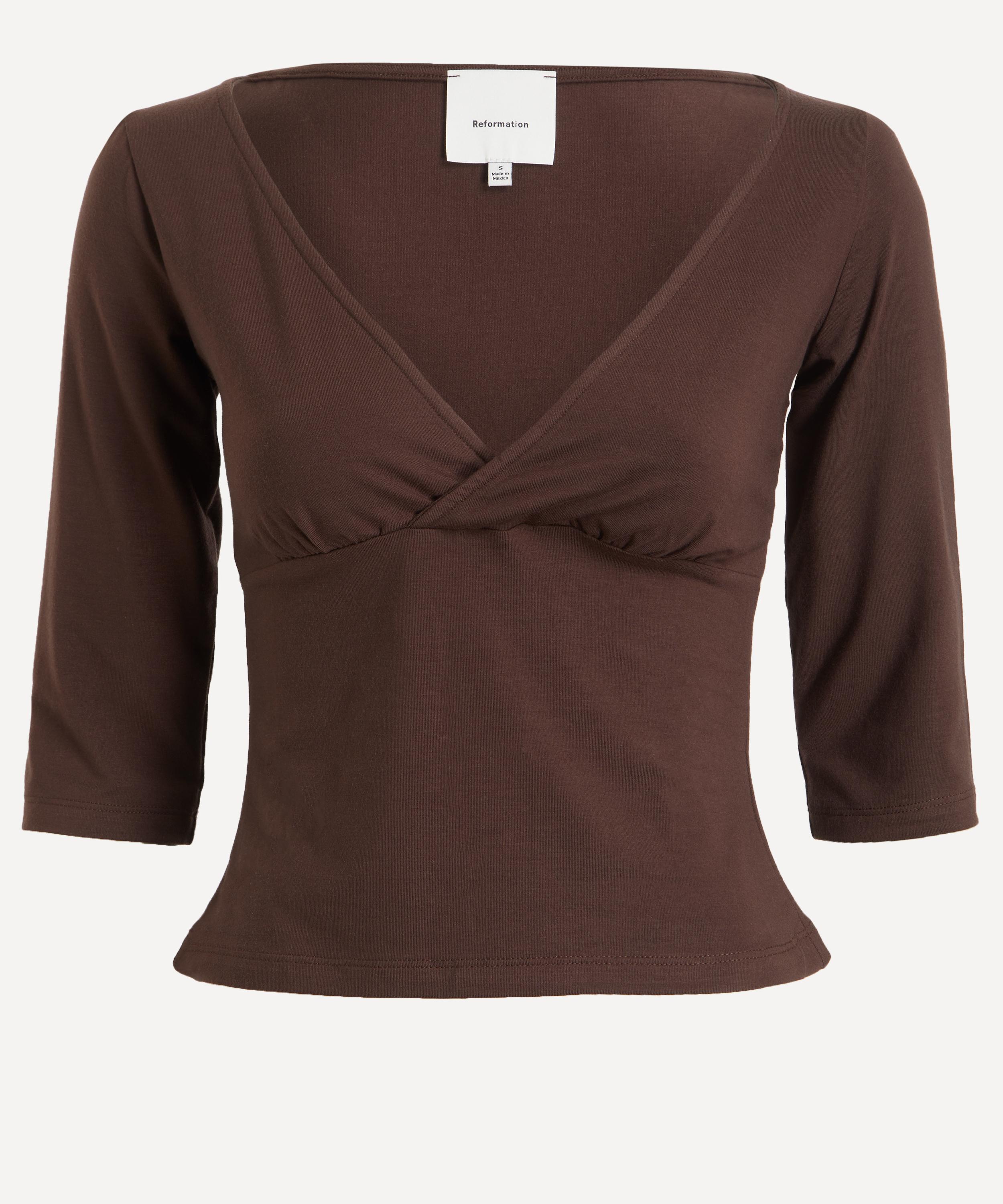 Reformation - Aylani V-Neck Knit Top