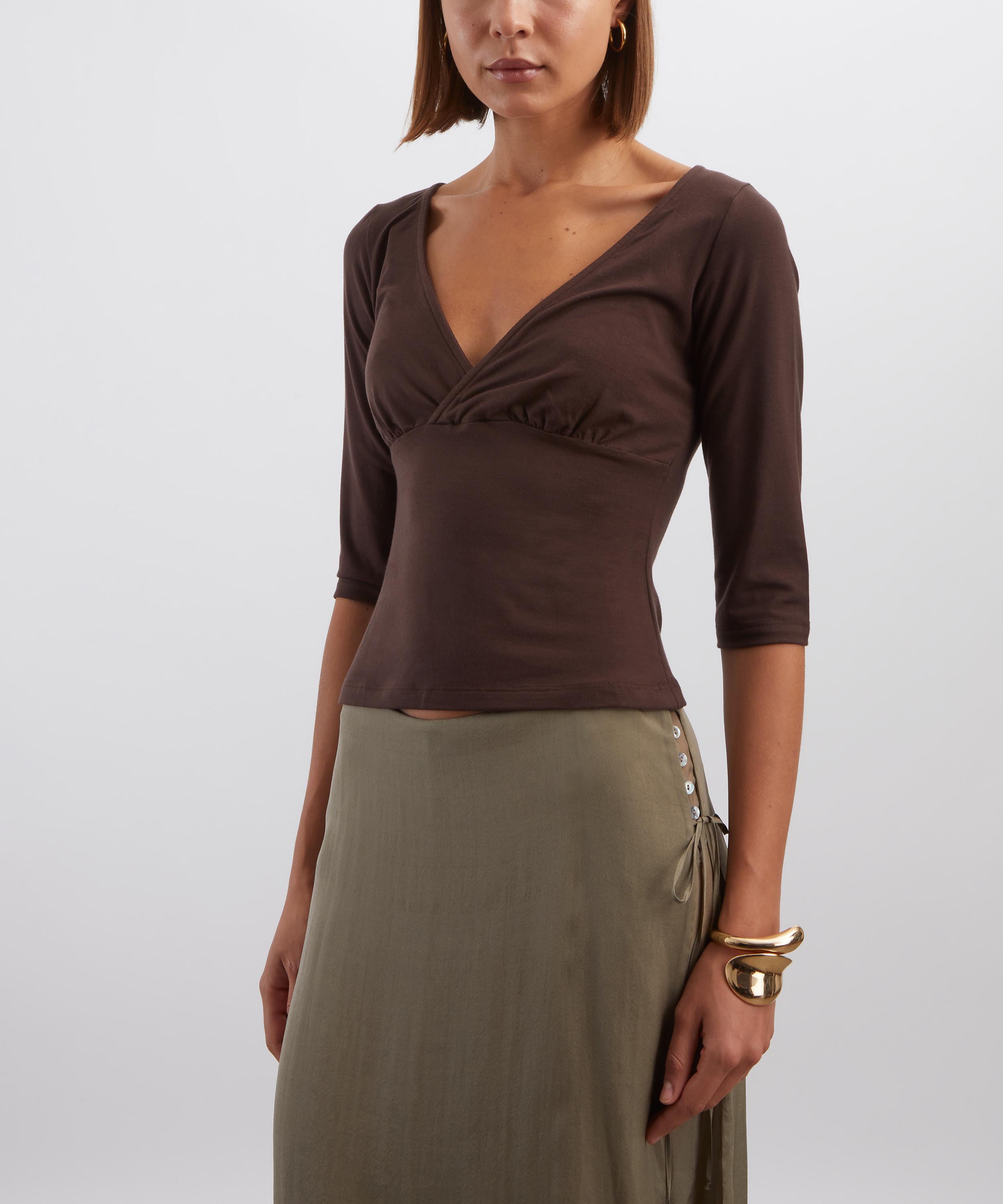 Reformation - Aylani V-Neck Knit Top image number 2