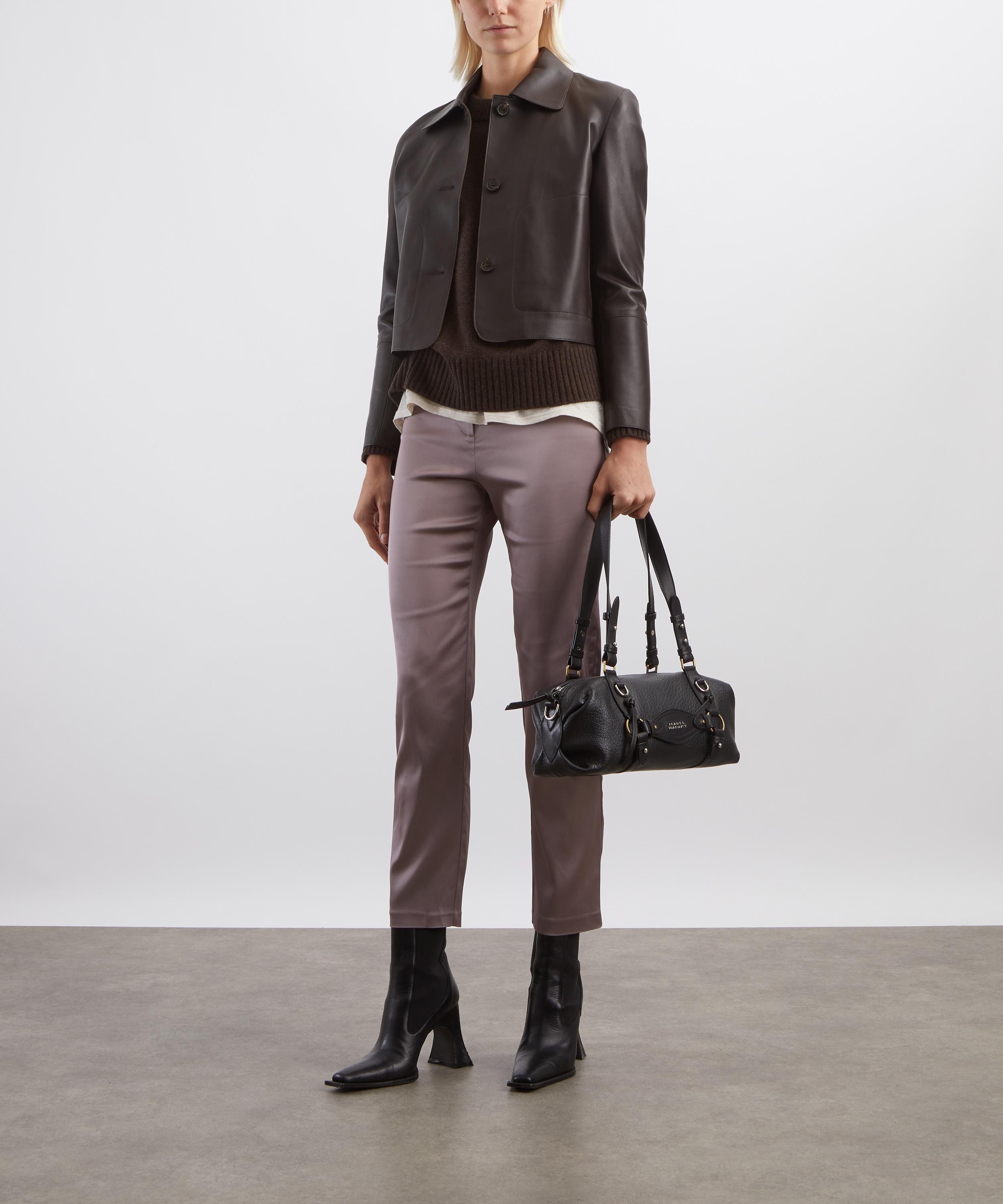 Reformation - Hadley Mid-Rise Satin Trousers image number 1
