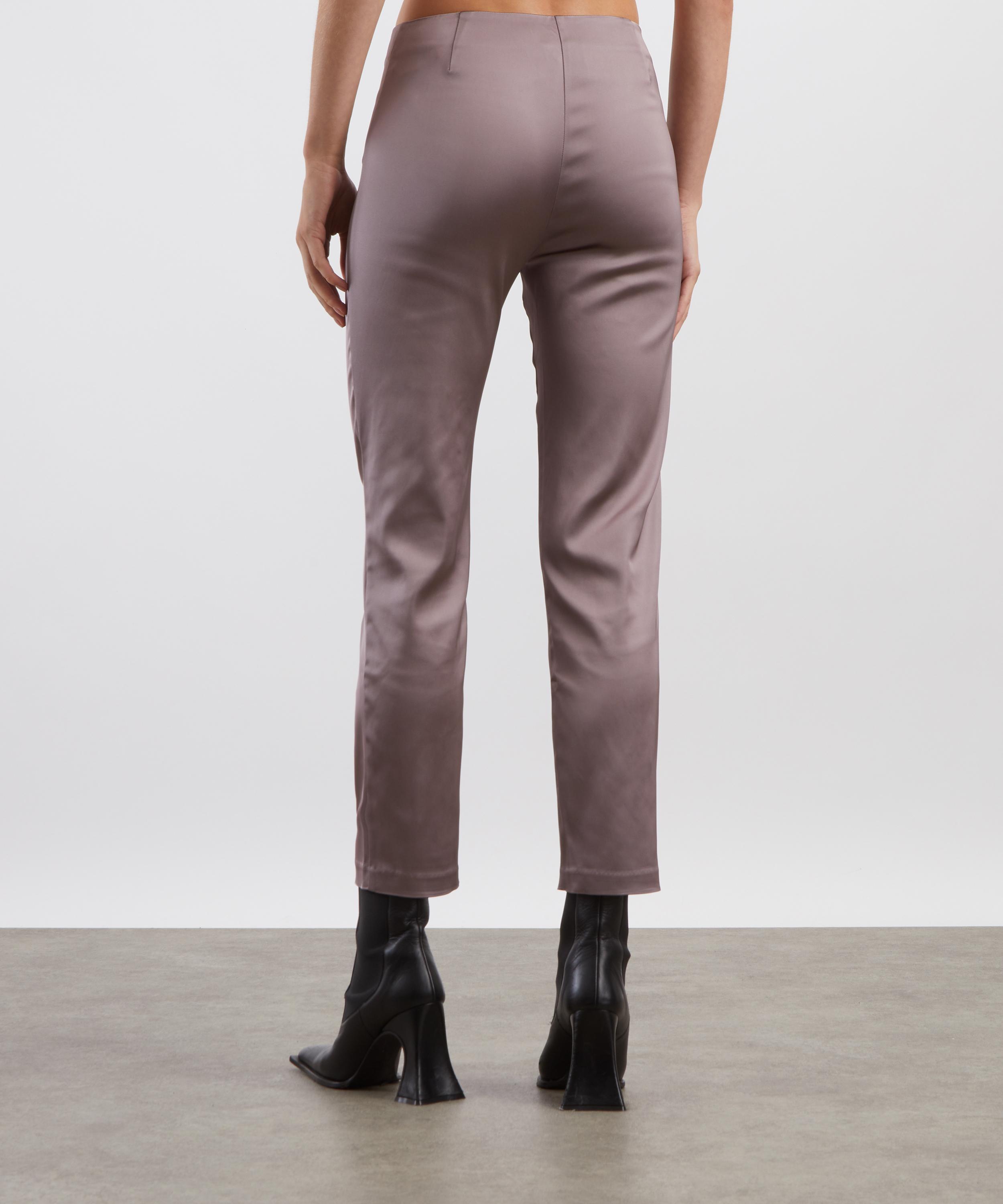 Reformation - Hadley Mid-Rise Satin Trousers image number 3
