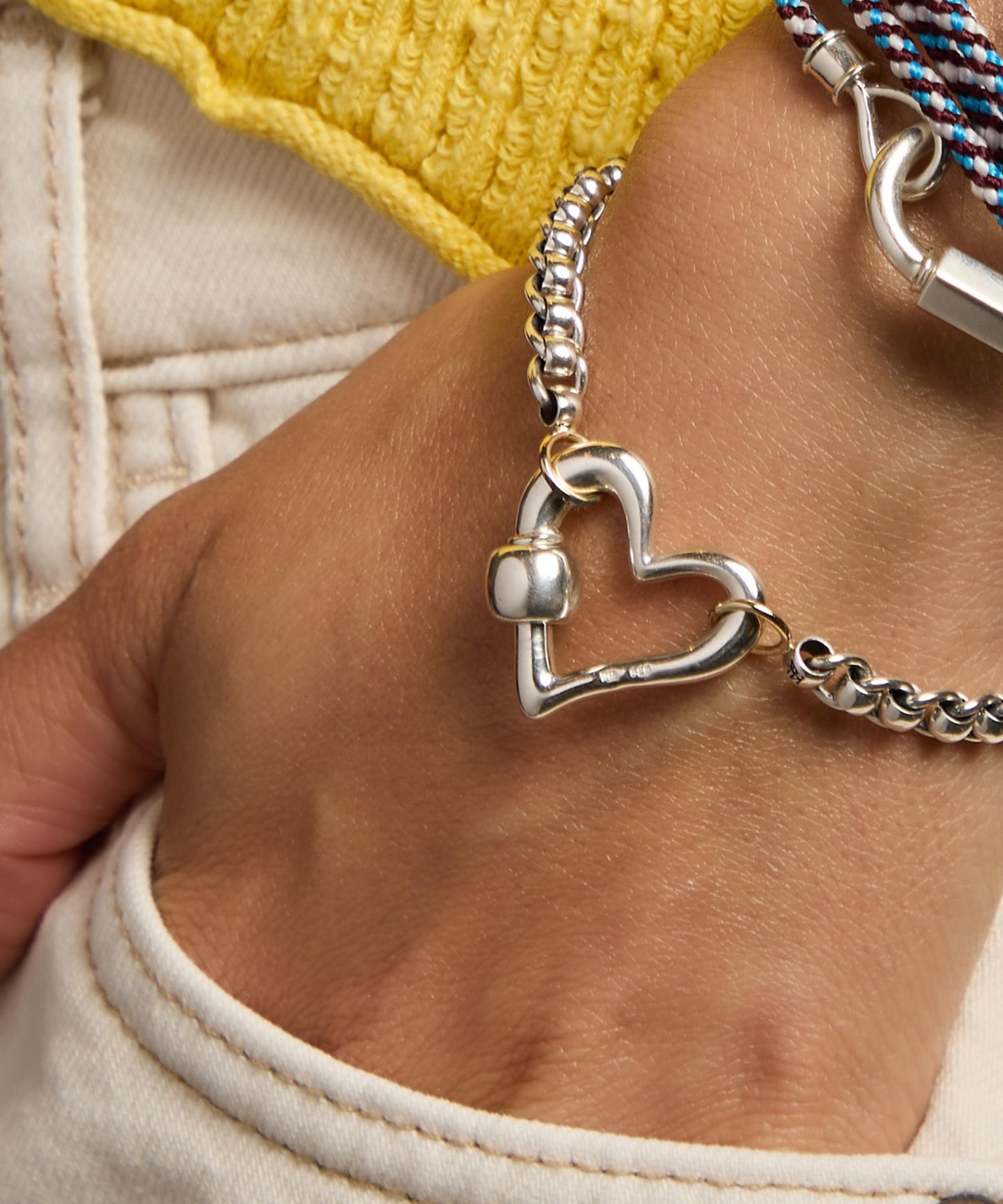 Marla Aaron - Silver Freeform Heartlock image number 1