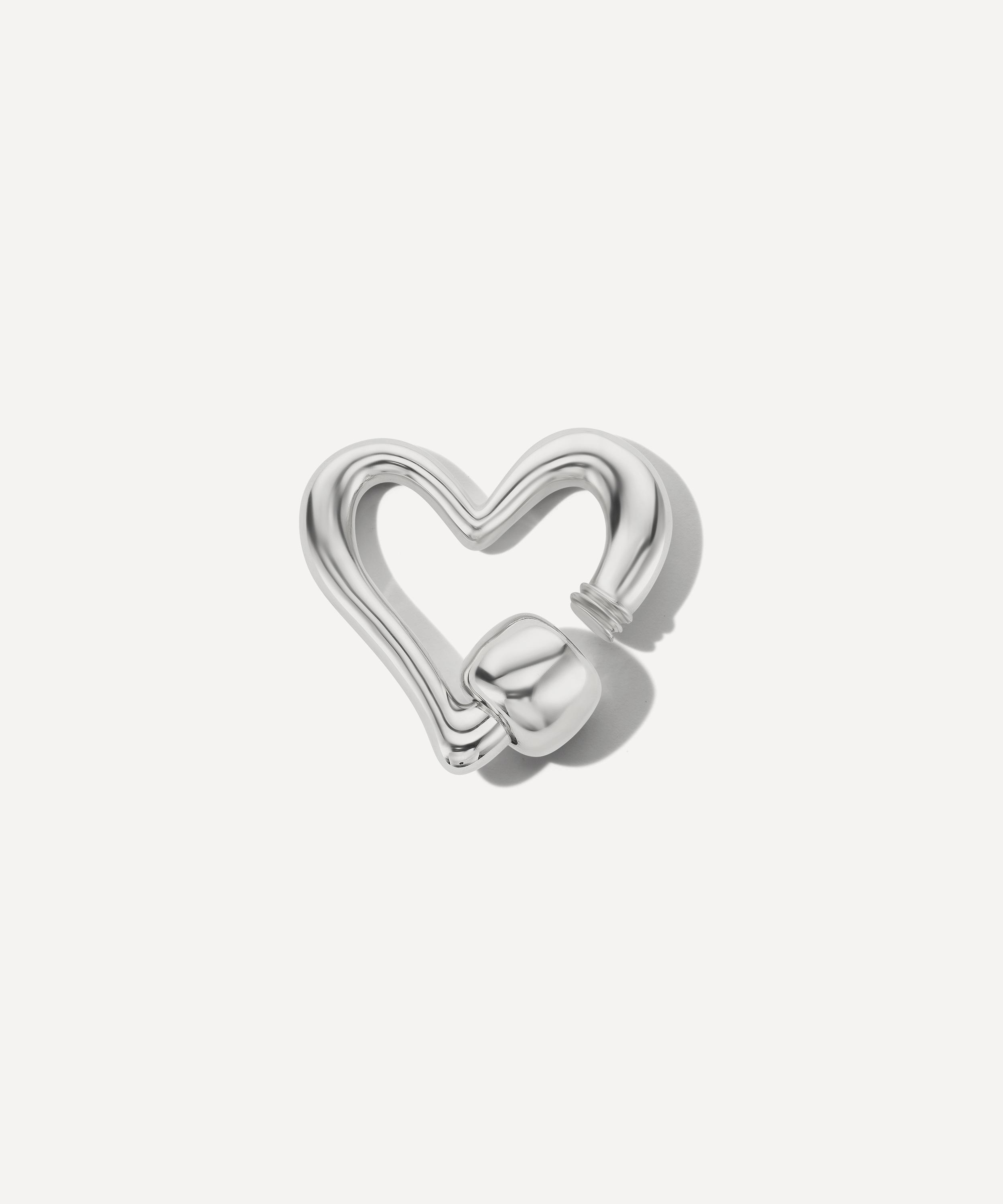 Marla Aaron - Silver Freeform Heartlock image number 2