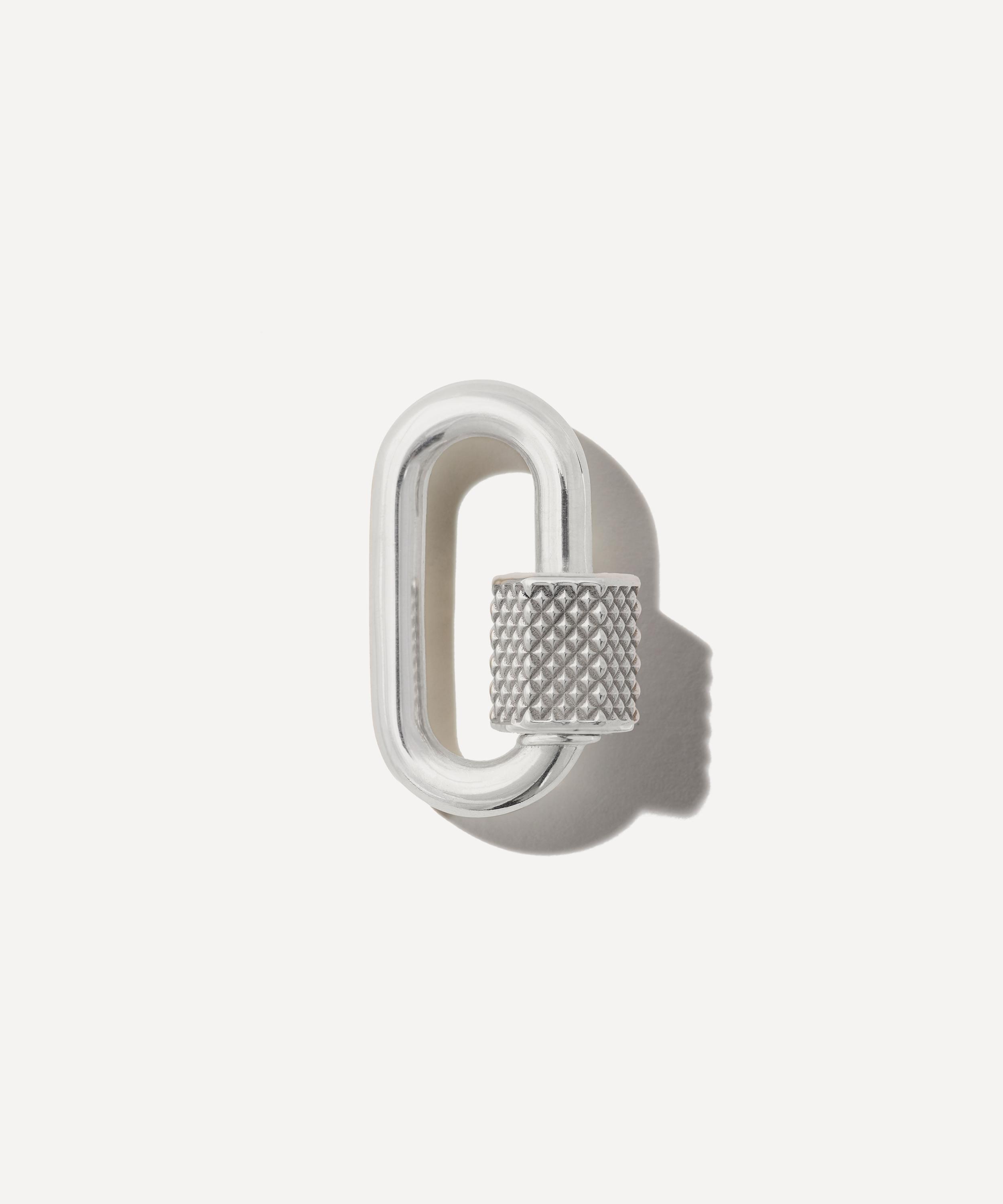 Marla Aaron - Sterling Silver Knurled Chubby Medium Lock