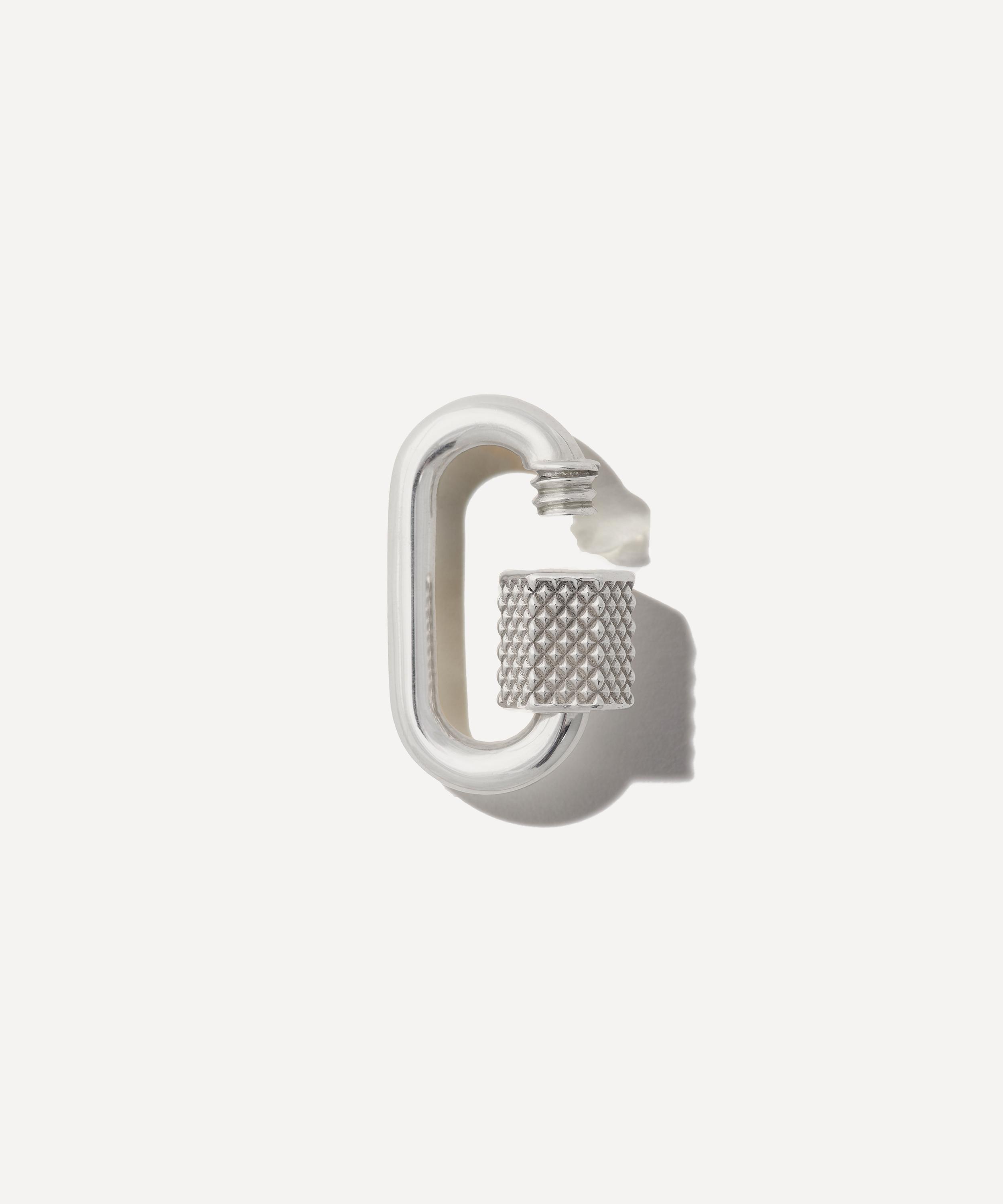 Marla Aaron - Sterling Silver Knurled Chubby Medium Lock image number 2