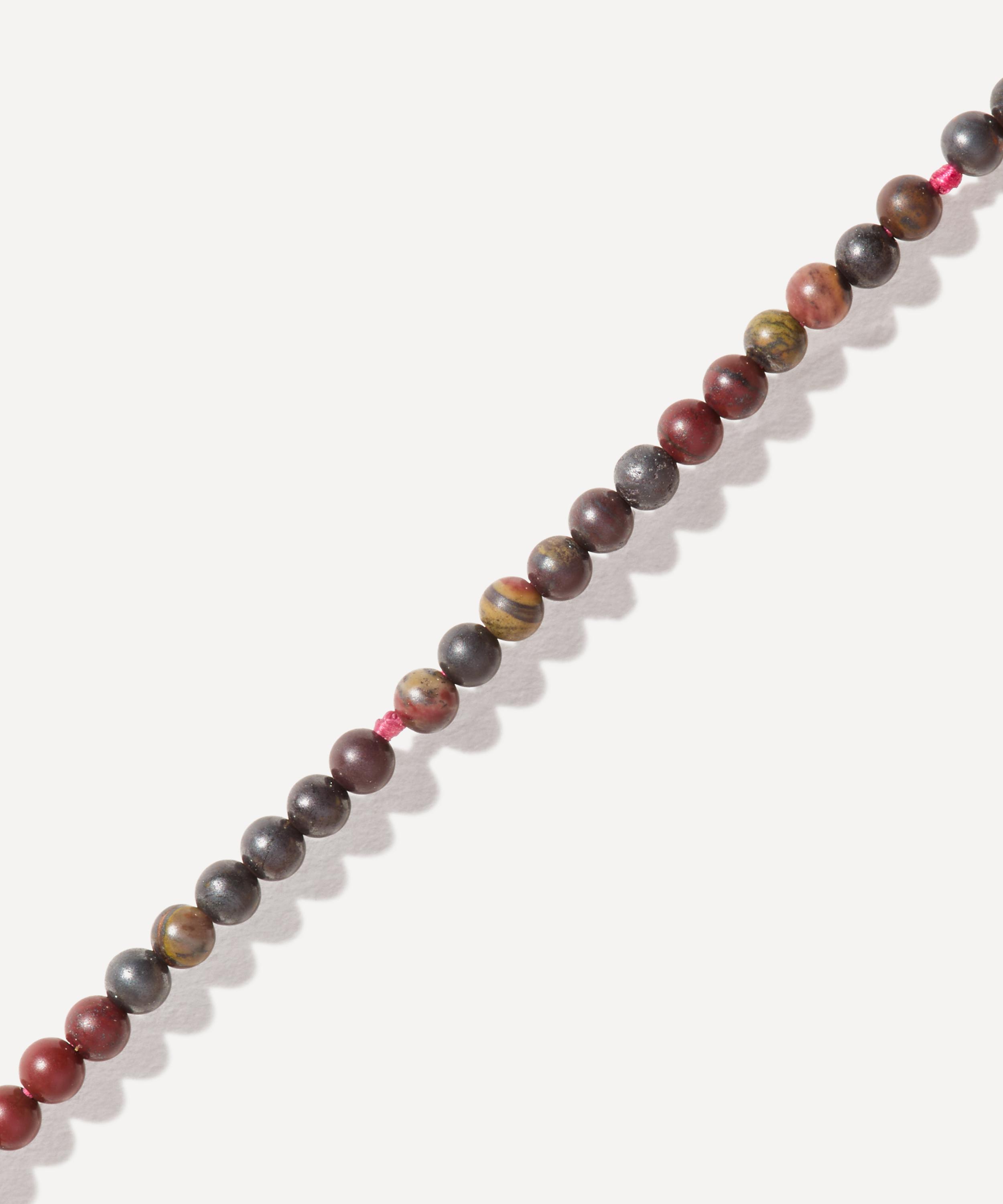 Marla Aaron - 10ct Rose Gold Tone on Stone Necklace in Tiger Iron image number 2