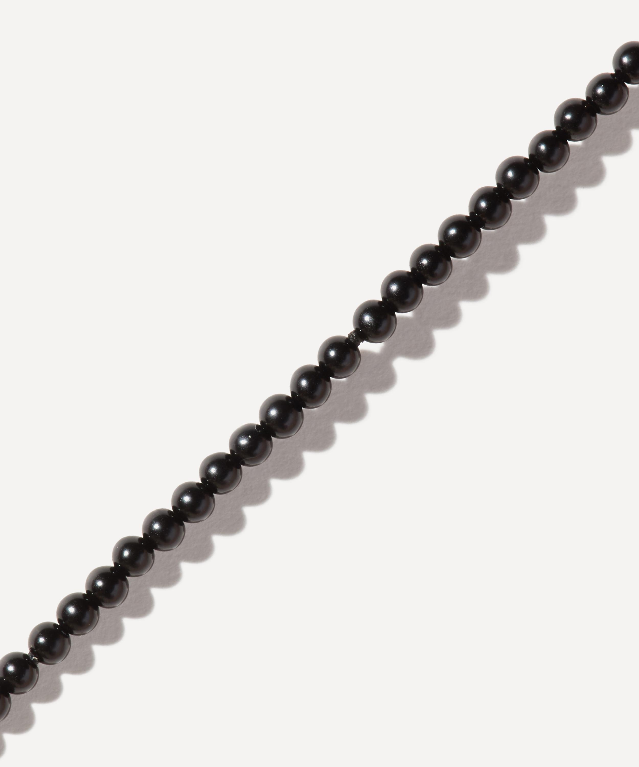 Marla Aaron - 10ct Rose Gold Tone on Stone Necklace in Black Agate image number 2