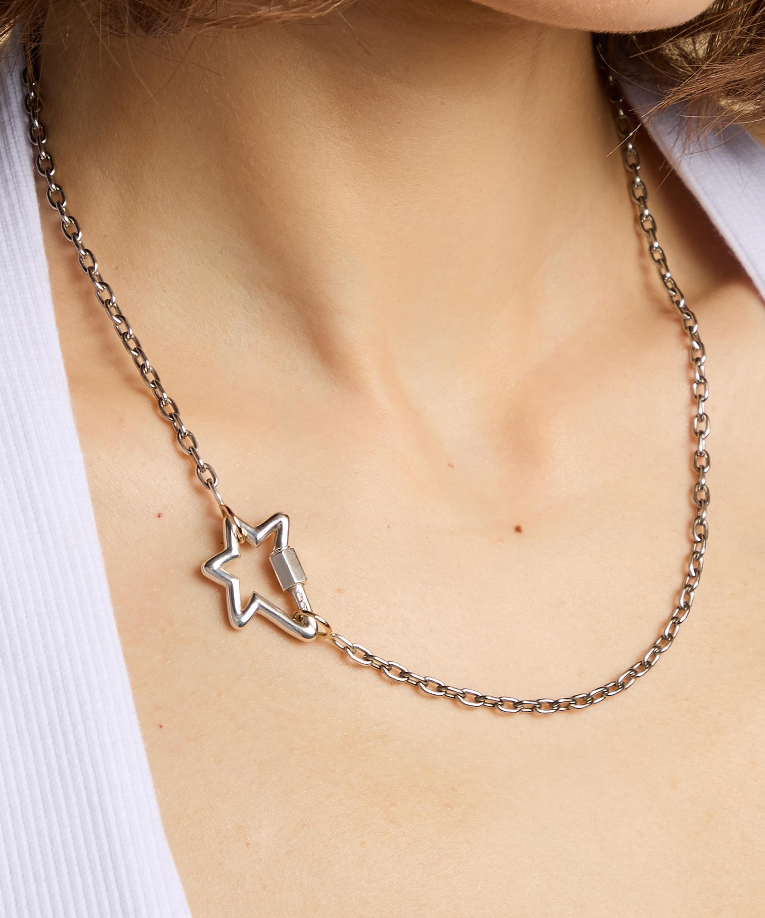 Marla Aaron - Sterling Silver Chubby Starlock Clasp image number 1