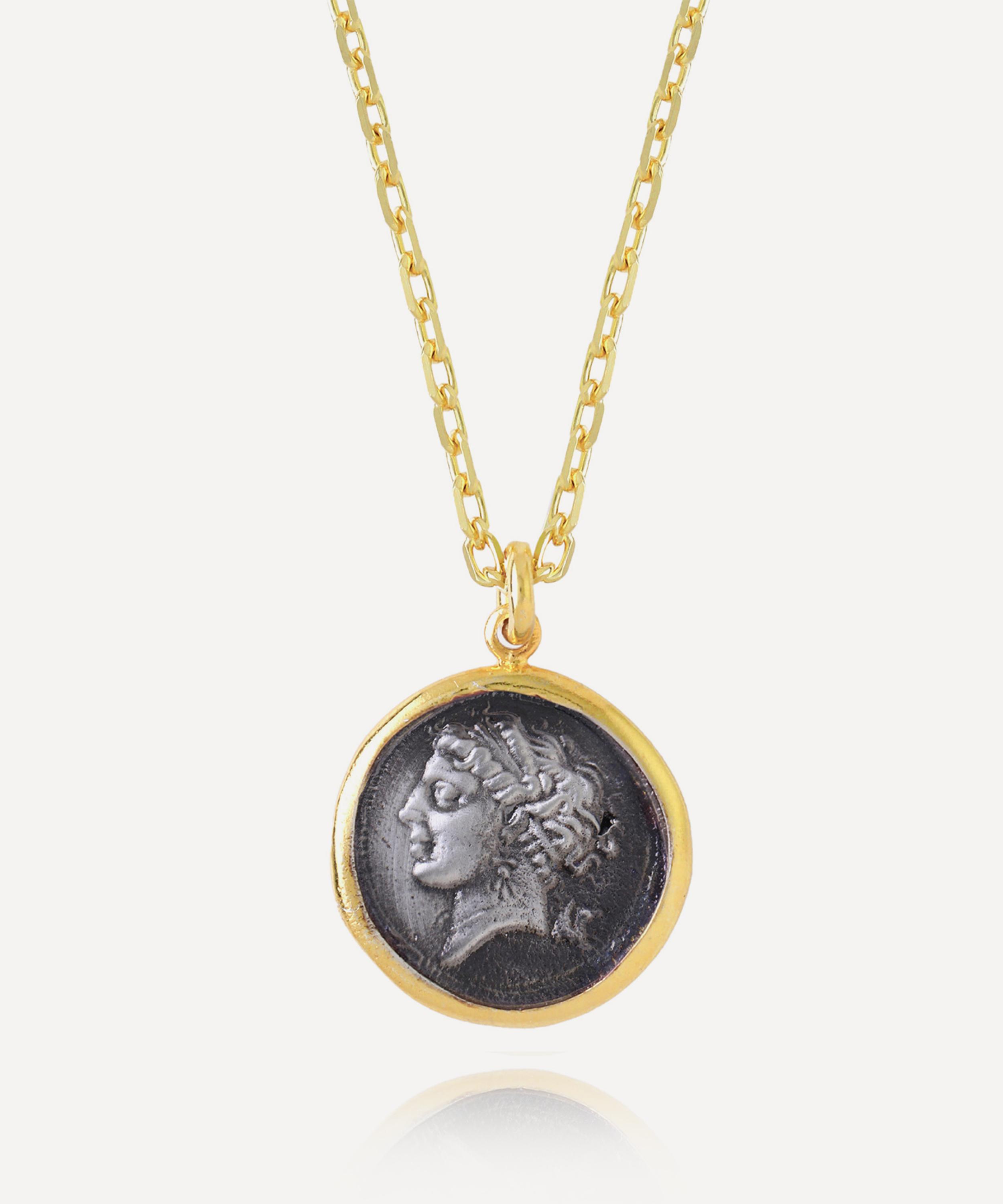 Ece London - 22ct Gold Vermeil The Campania Coin Necklace image number 0