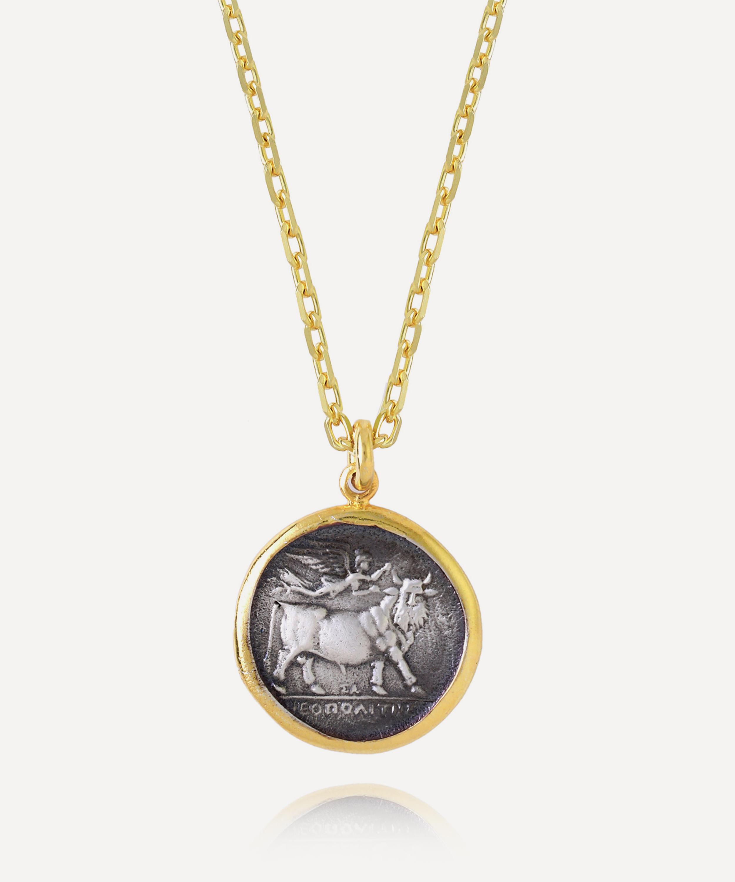 Ece London - 22ct Gold Vermeil The Campania Coin Necklace image number 2