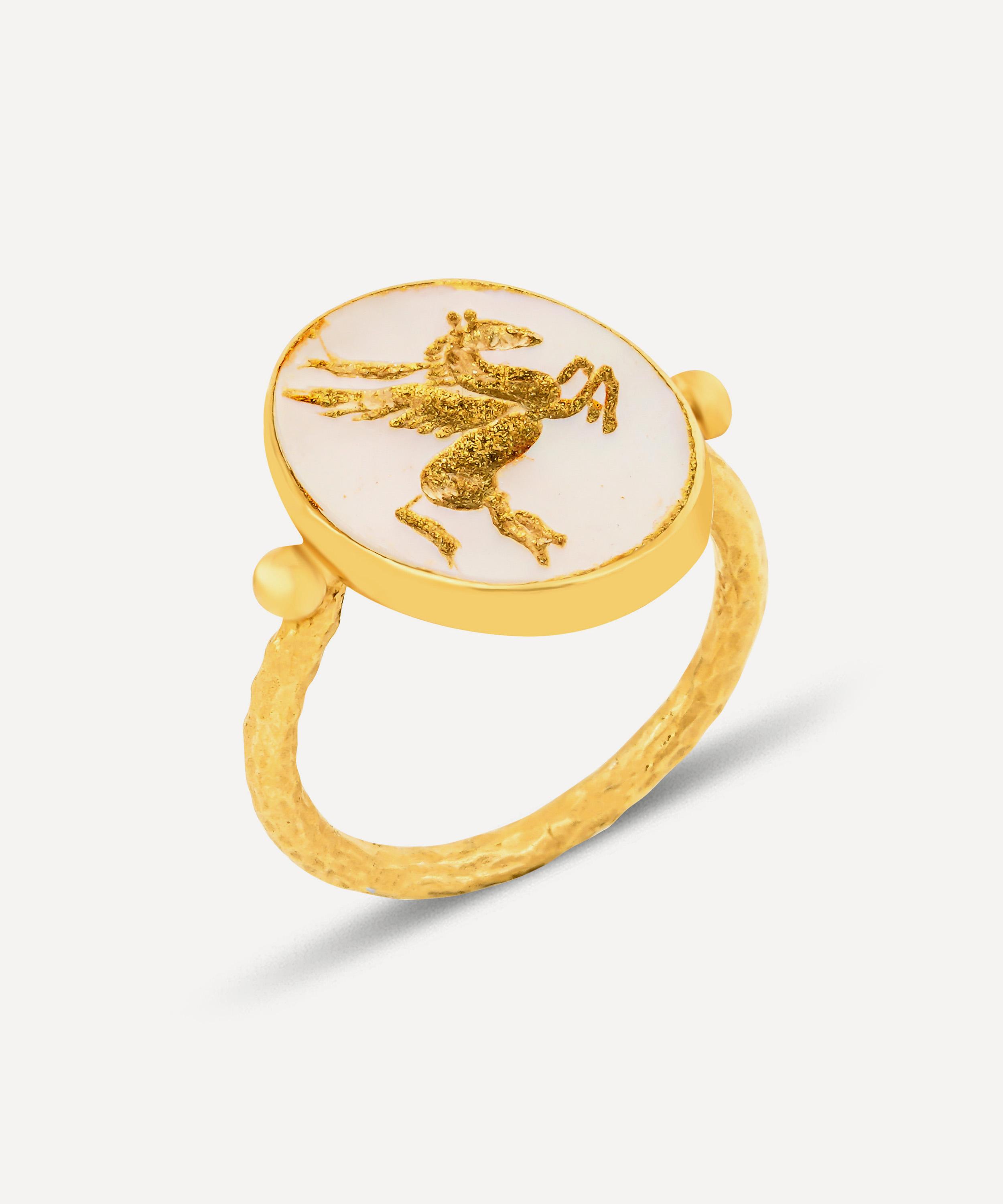 Ece - 22ct Gold Vermeil The Pegasus II Ring image number 0