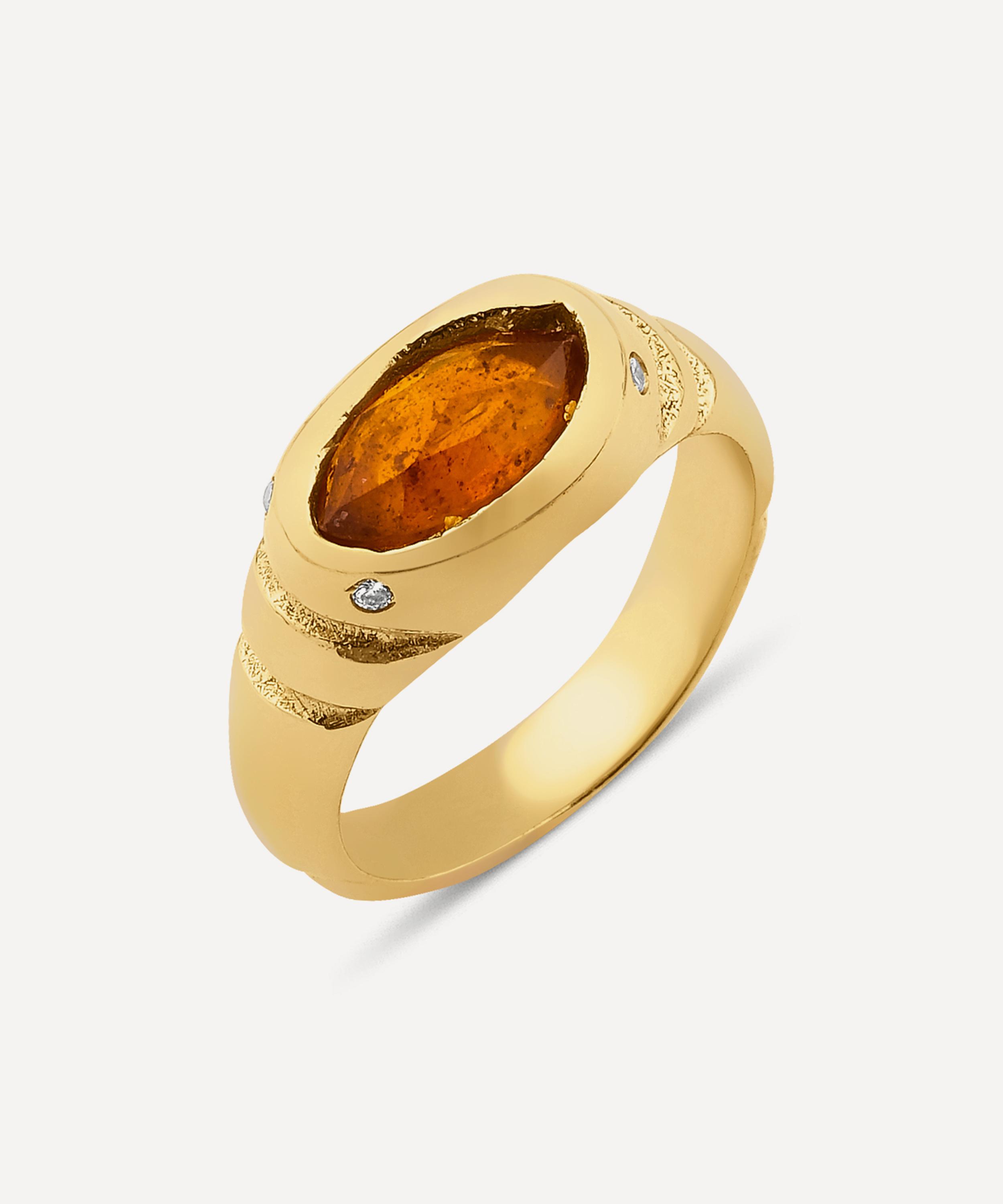 Ece London - 22ct Gold Vermeil The Gaia's Eye Ring image number 0