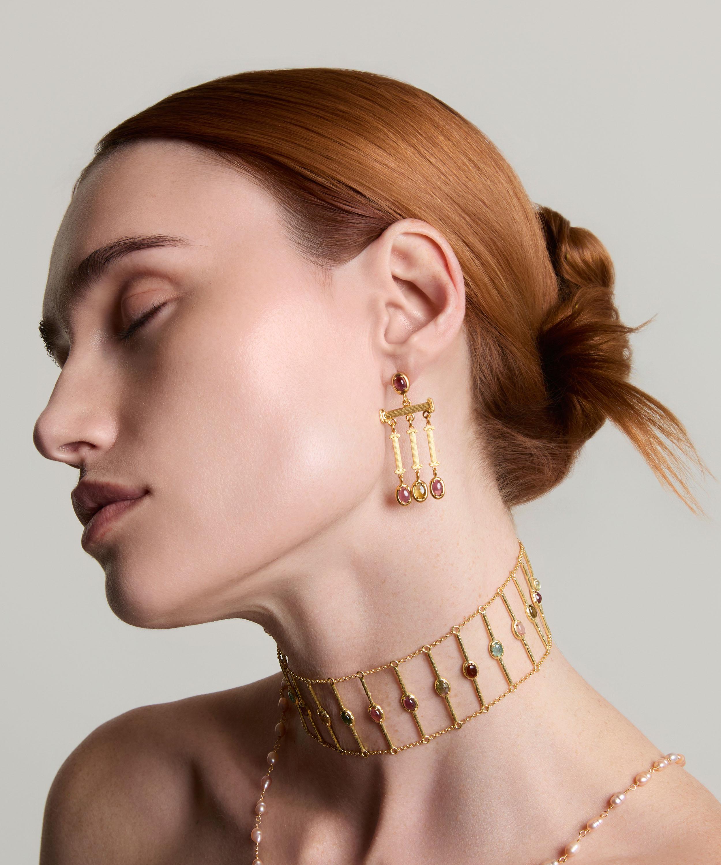 Ece London - 22ct Gold Vermeil The Celestial III Earrings image number 2