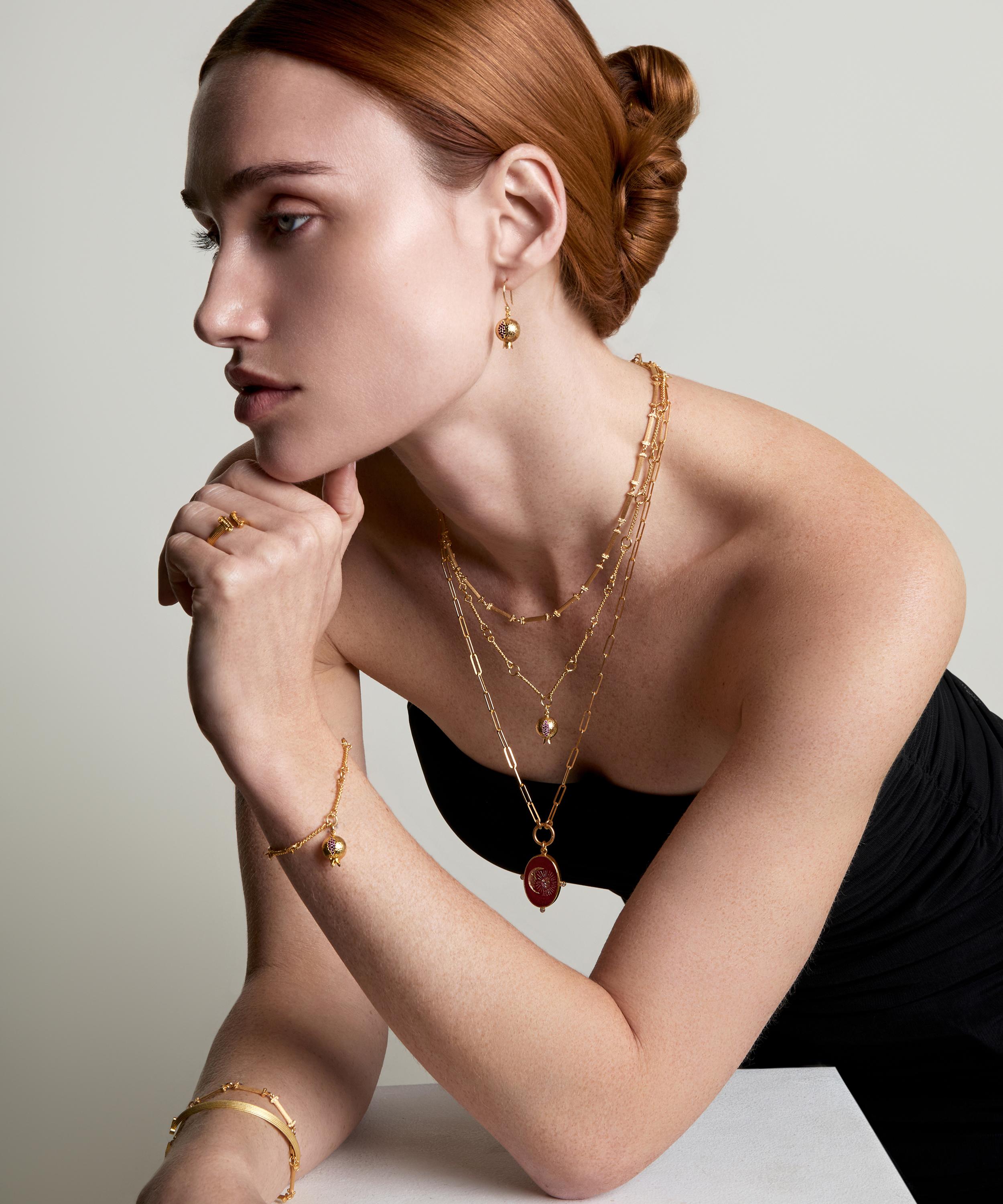 Ece London - 22ct Gold Vermeil The Ionic Necklace image number 1