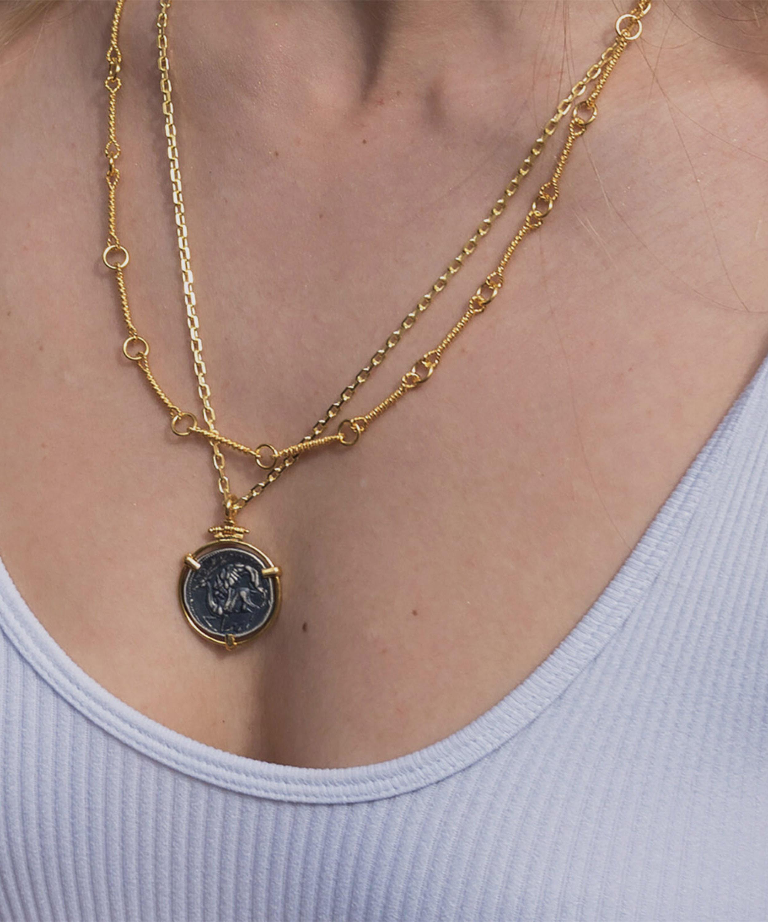 Ece London - 22ct Gold Vermeil The Roman Chain Necklace image number 1