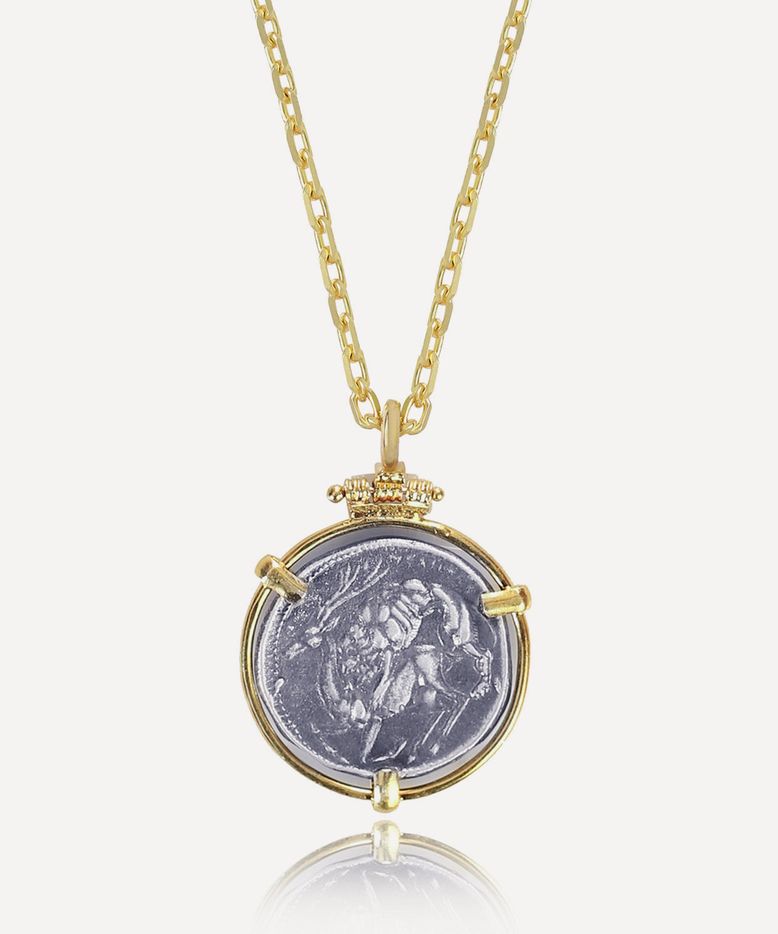Ece London - 22ct Gold Vermeil The Lucania Coin Necklace image number 2