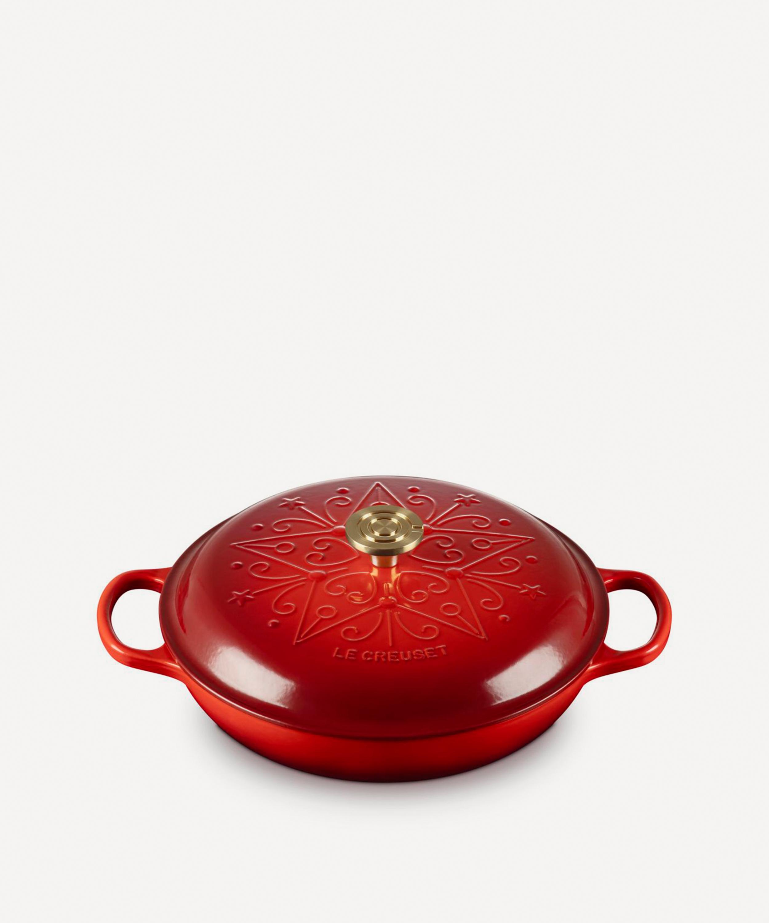 Le Creuset - Enamelled Cast Iron L'&Eacute;toile Signature Shallow Casserole 30cm Cerise image number 0