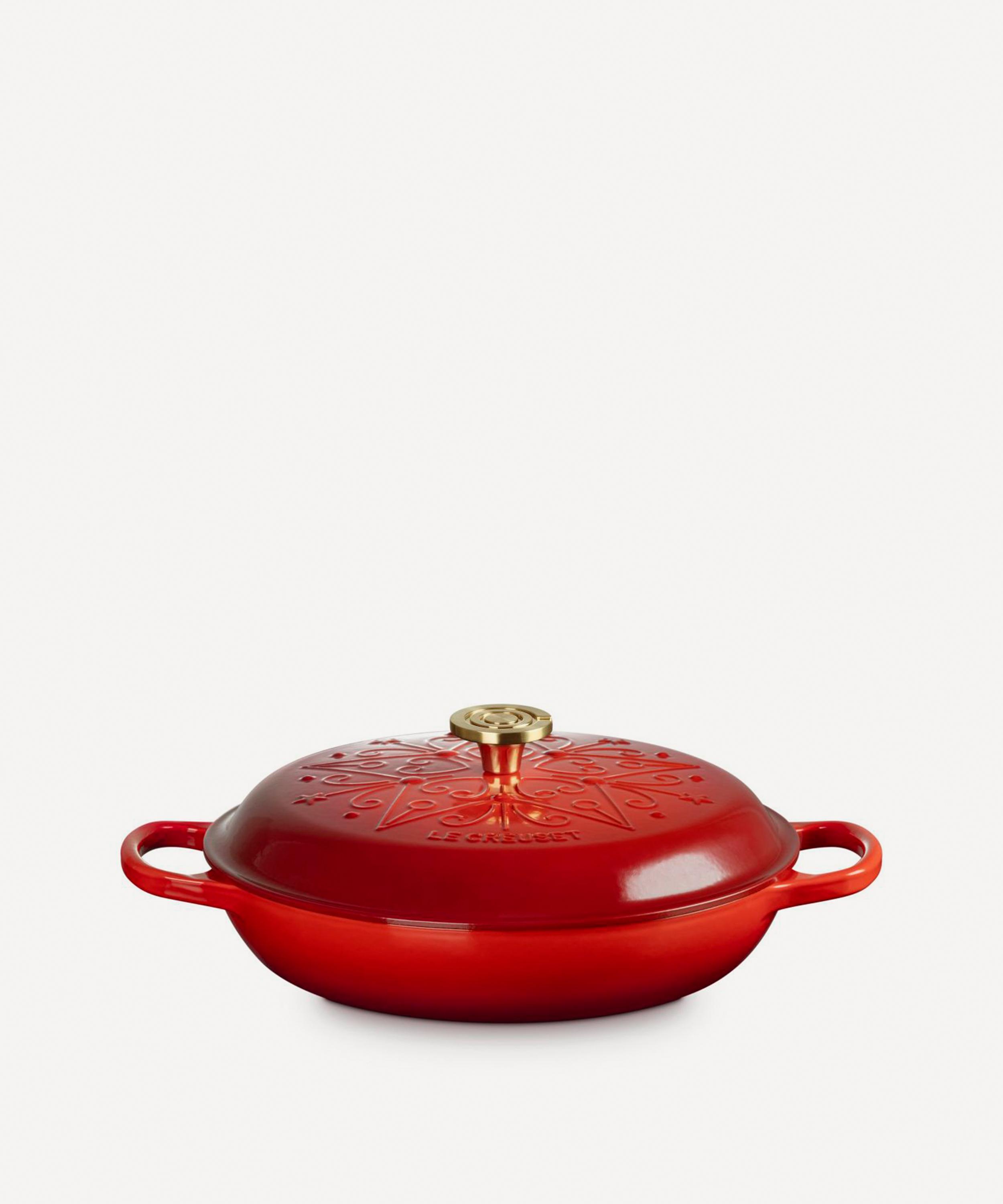 Le Creuset - Enamelled Cast Iron L'&Eacute;toile Signature Shallow Casserole 30cm Cerise image number 2