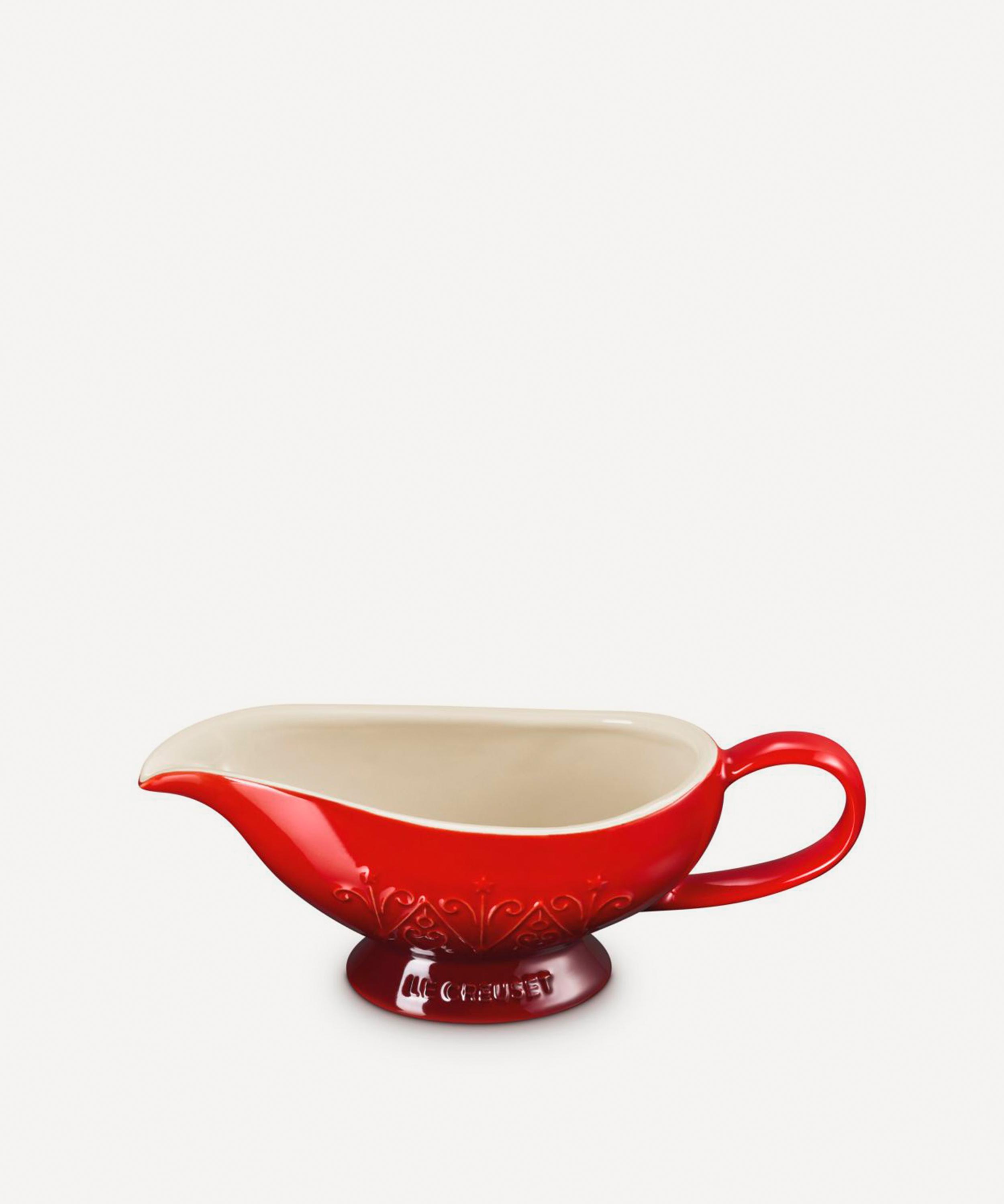 Le Creuset - Stoneware L'&Eacute;toile Heritage Sauce Jug 460ml Cerise image number 2