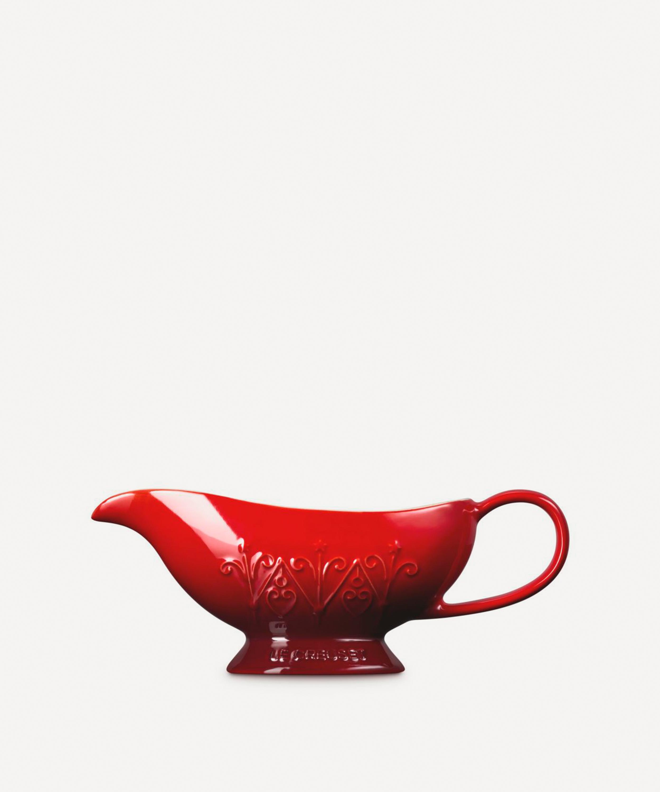 Le Creuset - Stoneware L'&Eacute;toile Heritage Sauce Jug 460ml Cerise image number 3