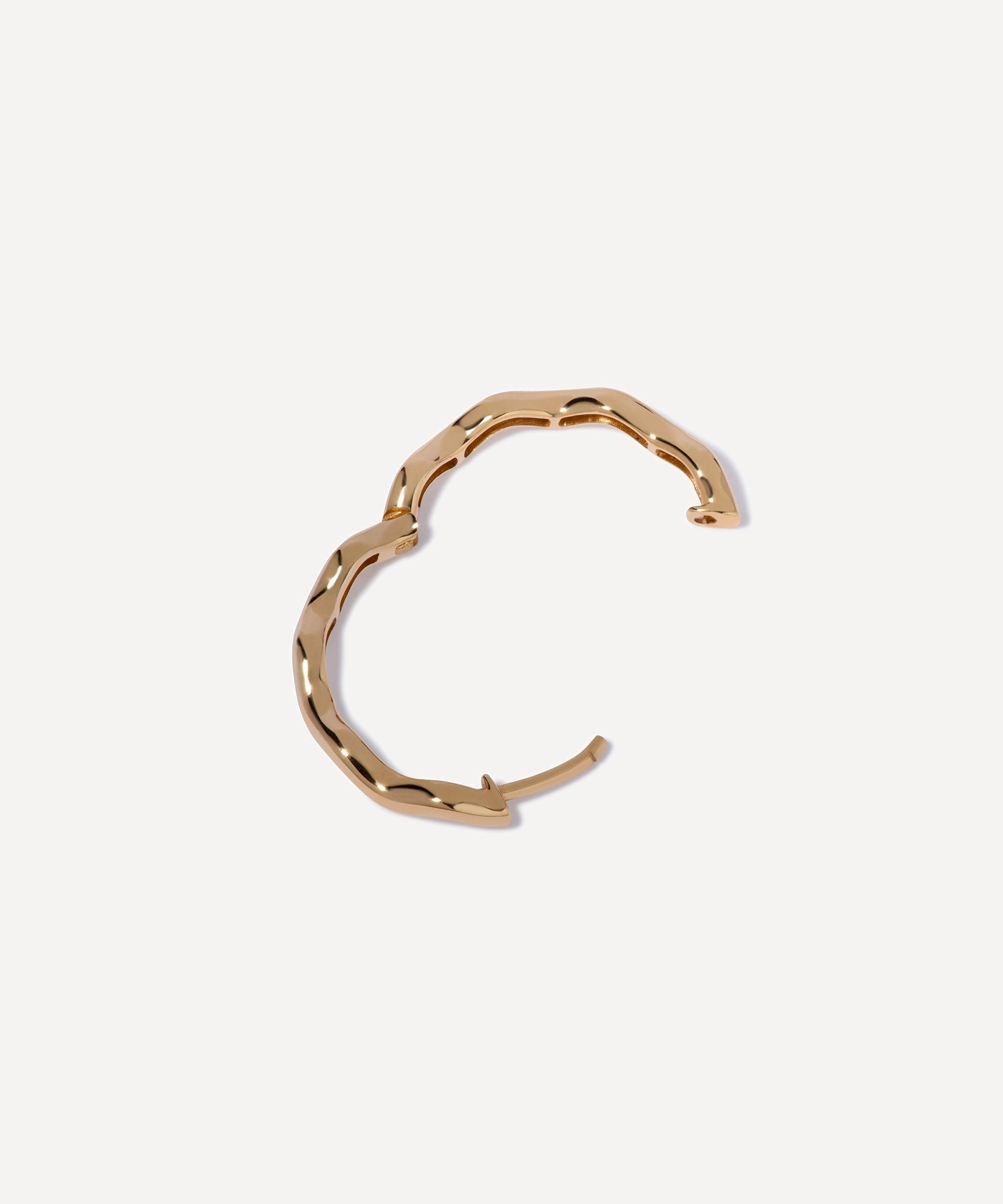 Annoushka - 18ct Gold Whoopsie Daisy Medium Hoop Earrings image number 2
