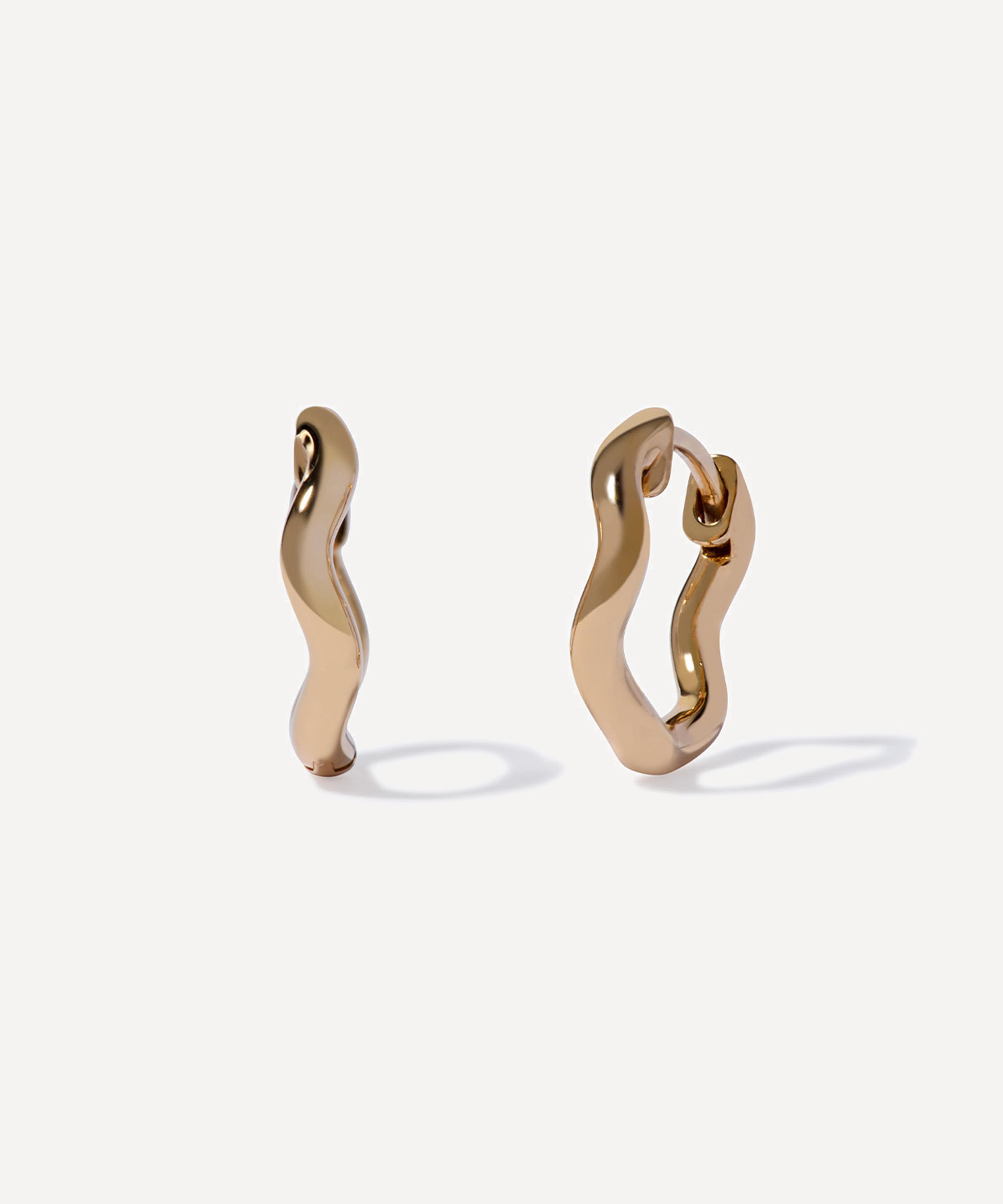 Annoushka - 18ct Gold Whoopsie Daisy Small Hoop Earrings image number 0