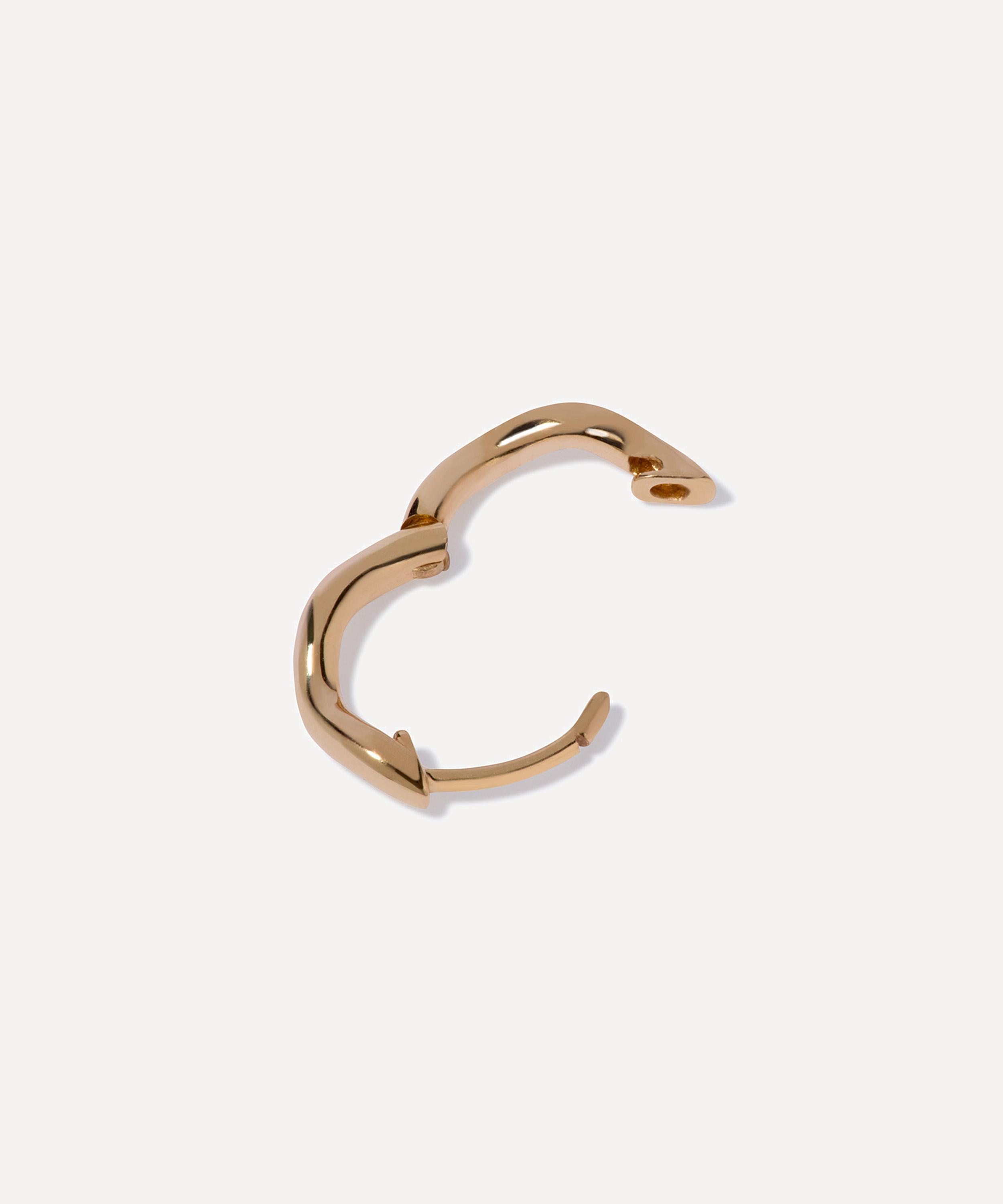 Annoushka - 18ct Gold Whoopsie Daisy Small Hoop Earrings image number 2