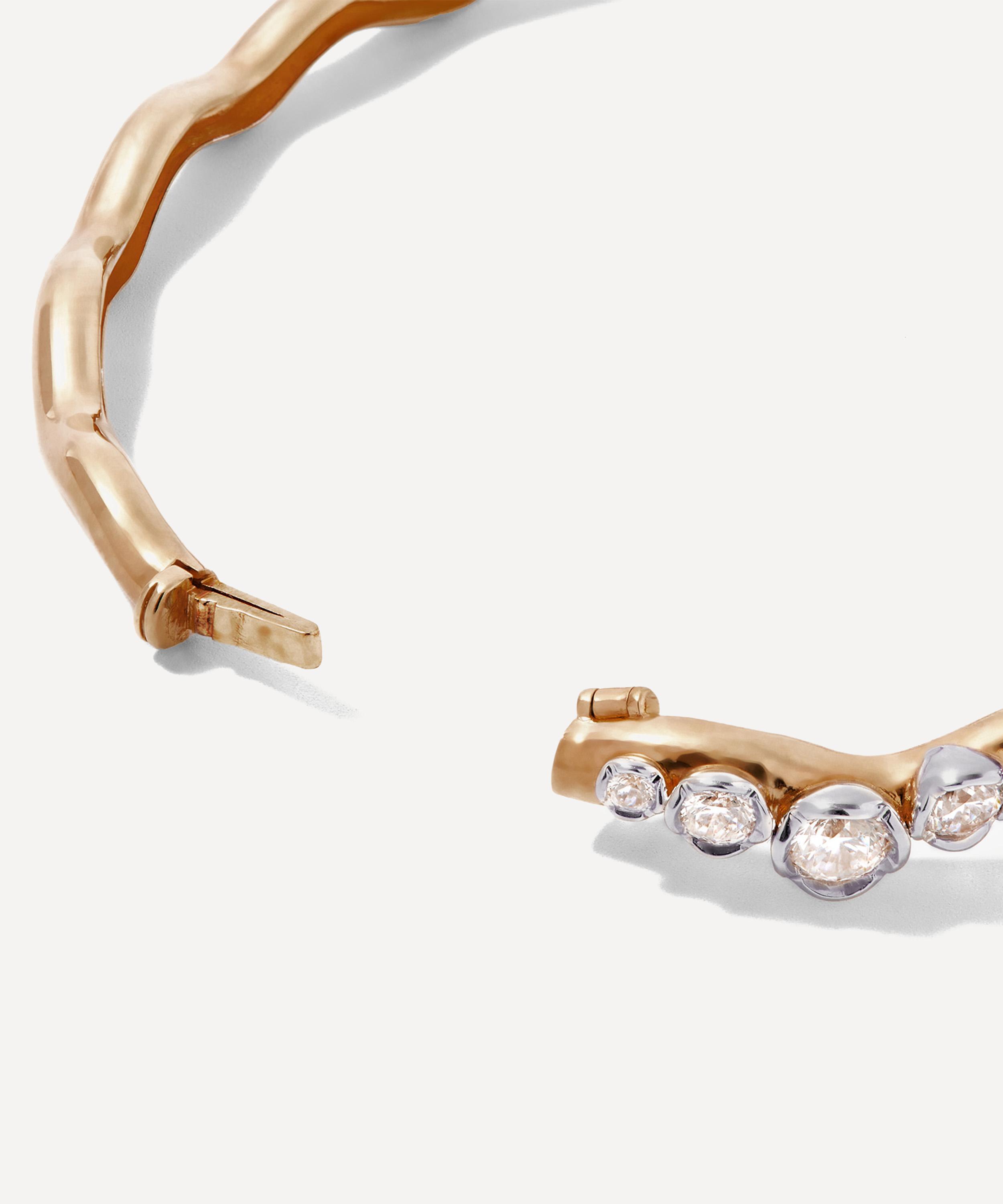 Annoushka - 18ct Gold Whoopsie Daisy Diamond Bangle Bracelet image number 2