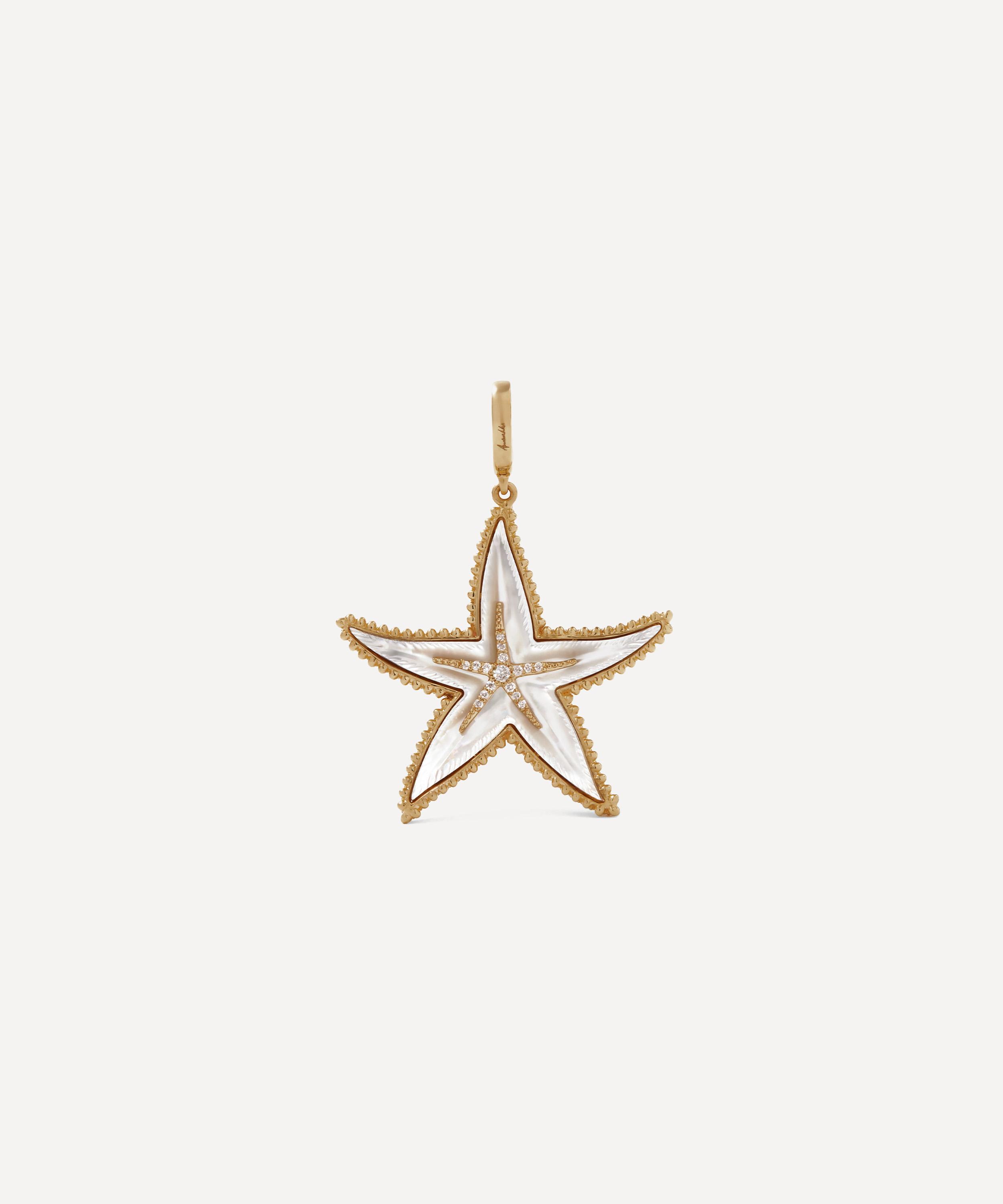 Annoushka - 18ct Gold Starfish Charm Pendant image number 1