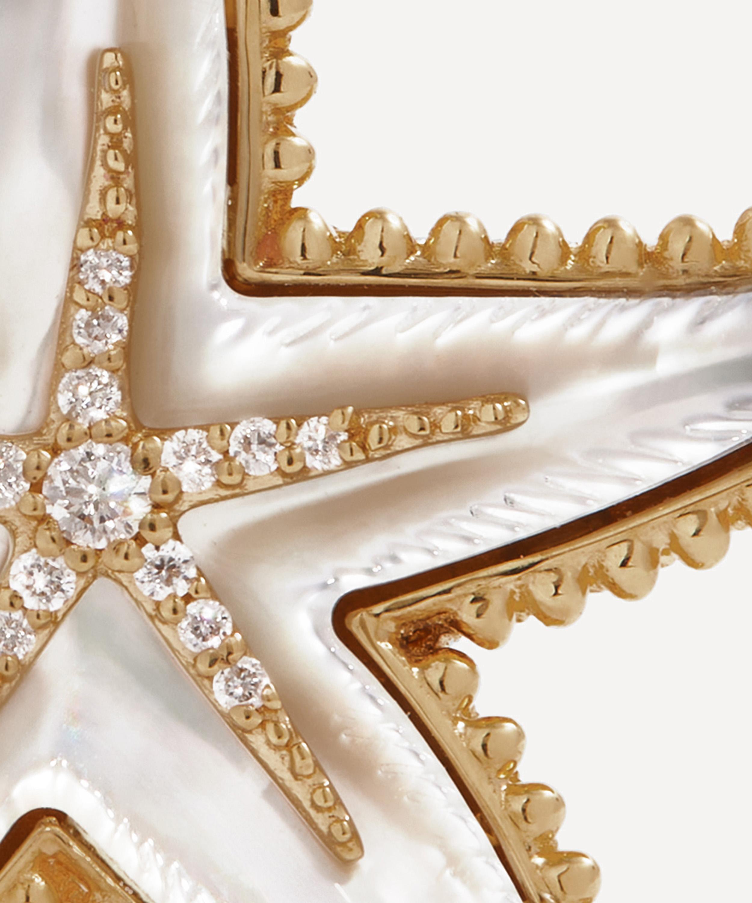 Annoushka - 18ct Gold Starfish Charm Pendant image number 3