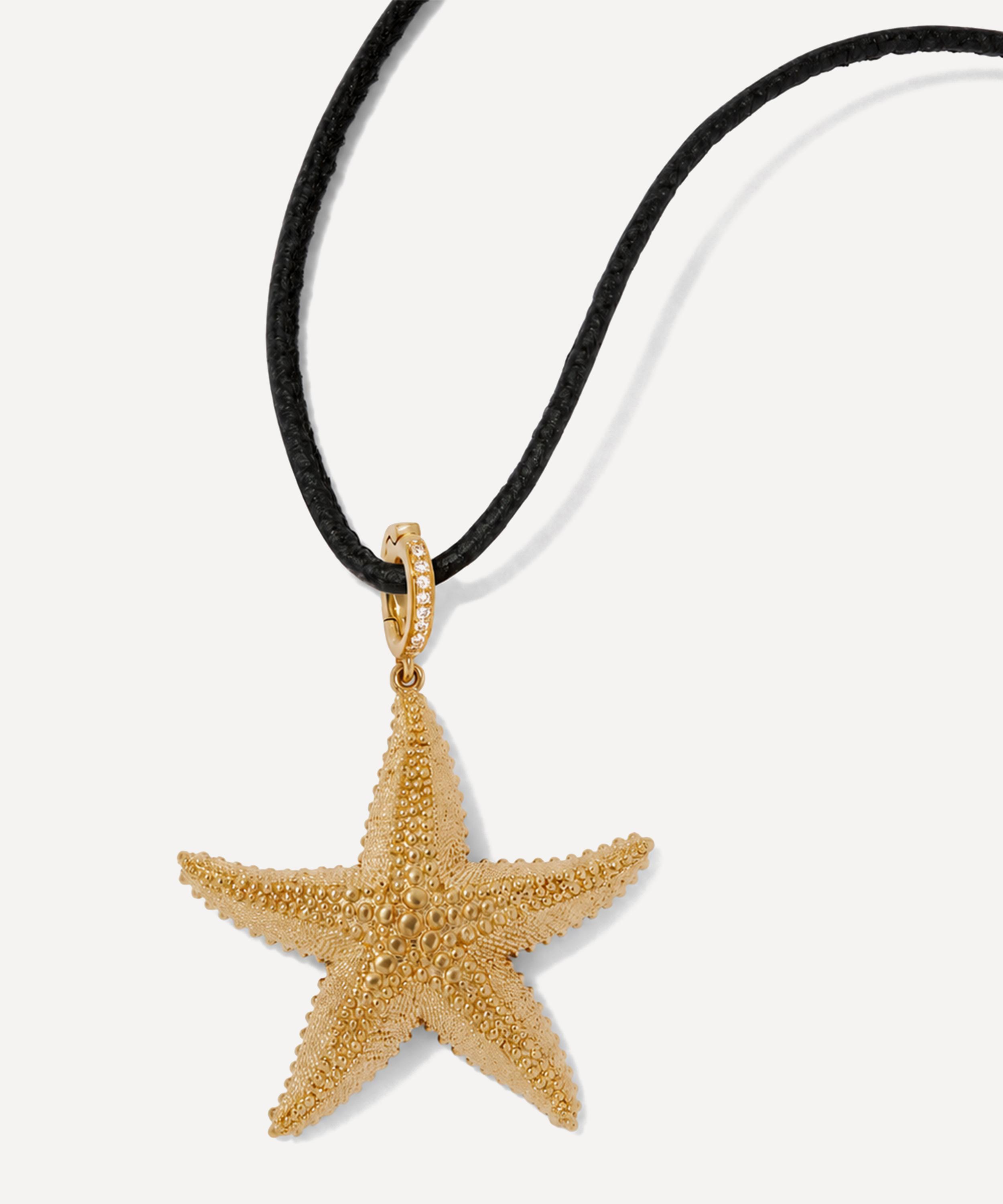 Annoushka - 18ct Gold Starfish Charm Pendant image number 4