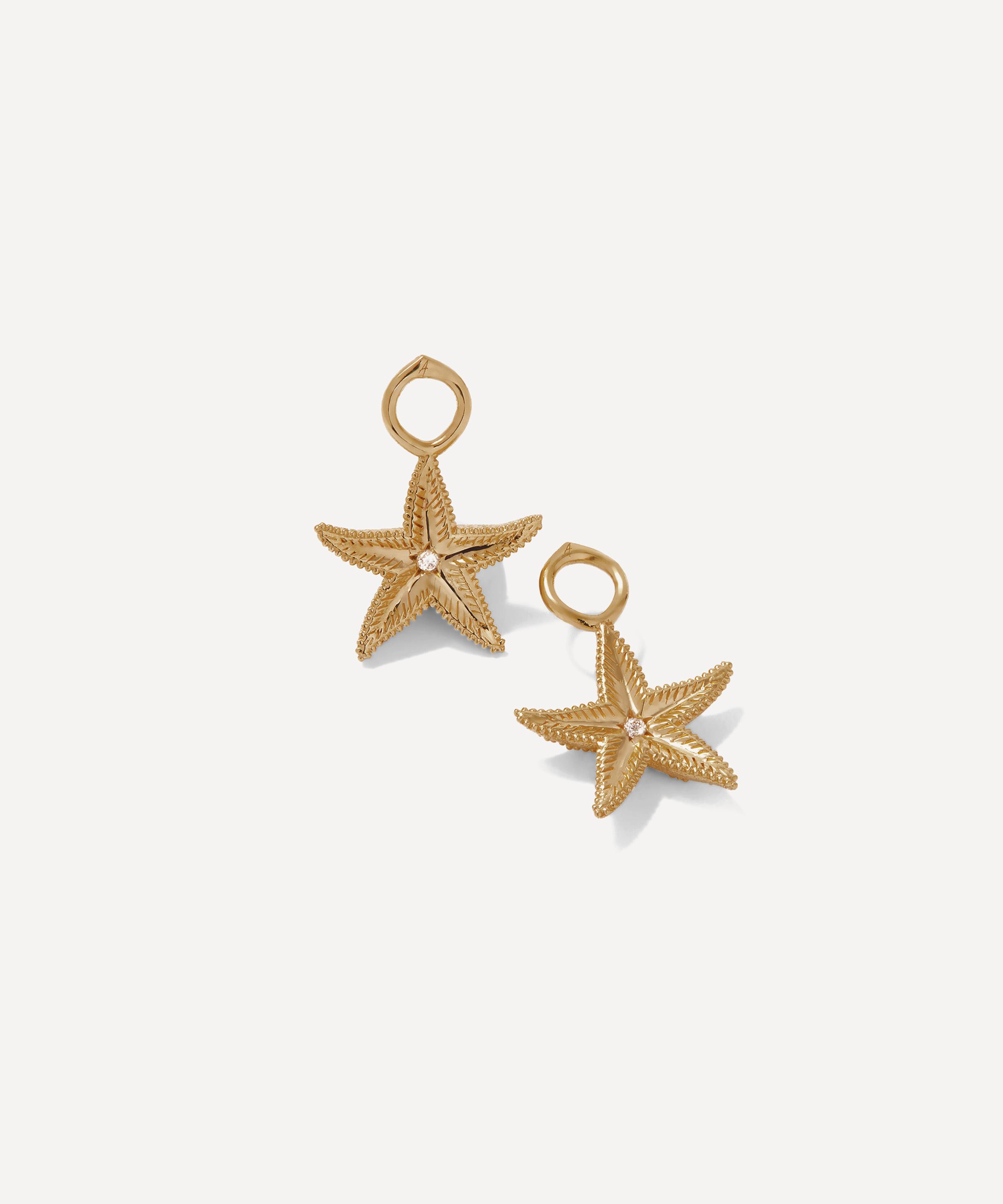 Annoushka - 18ct Gold Starfish Earring Drops image number 1