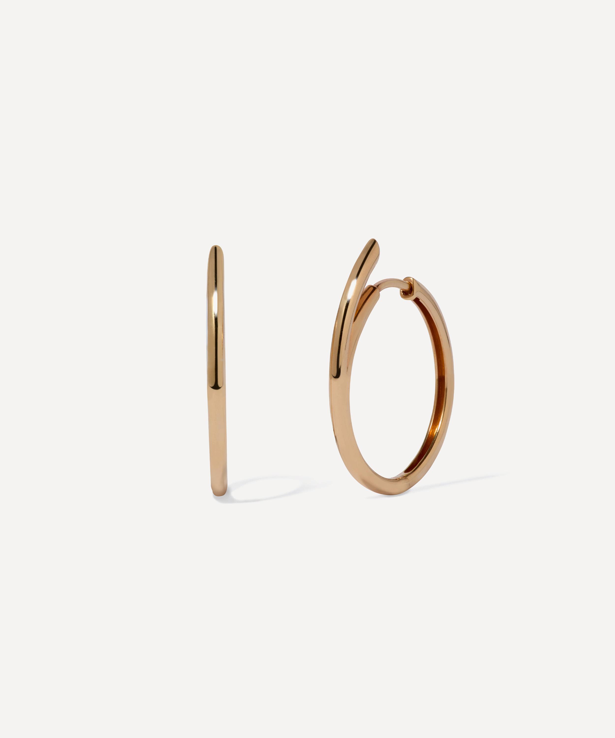 Annoushka - 14ct Gold Six Medium Hoop Earrings image number 0