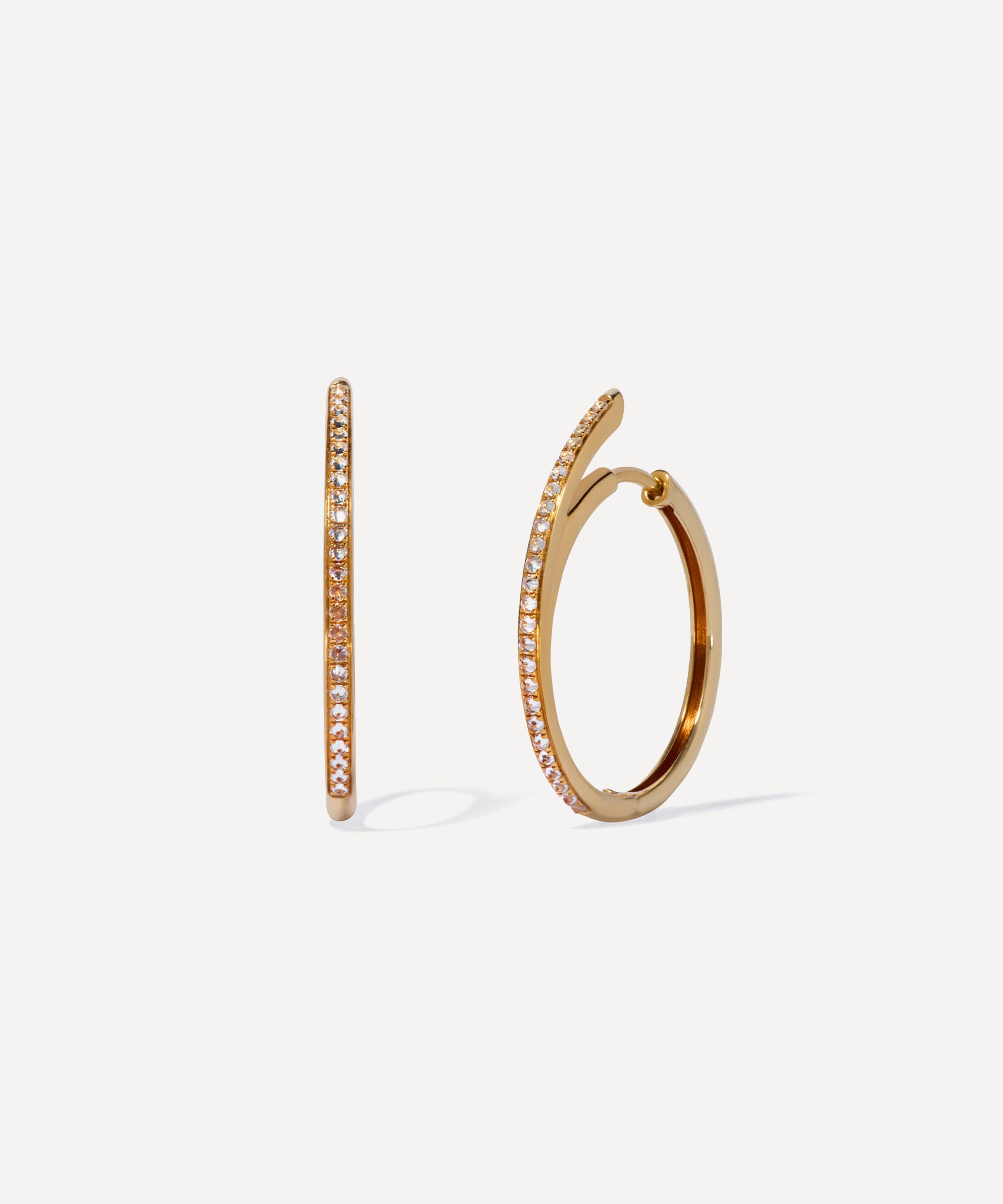 Annoushka - 18ct Gold Six Medium Hoop Earrings image number 0