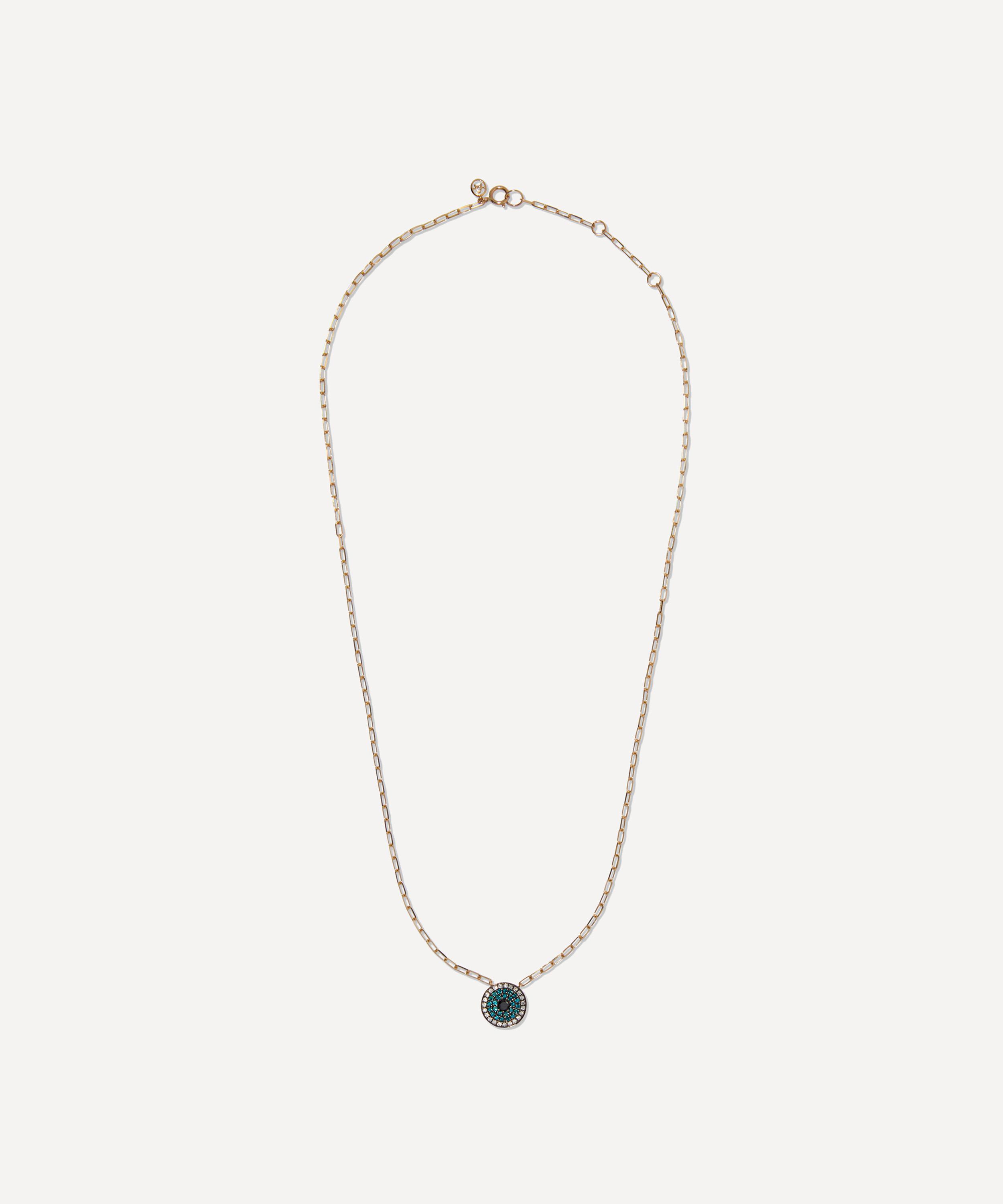 Annoushka - 18ct Gold Evil Eye Pendant Necklace image number 1