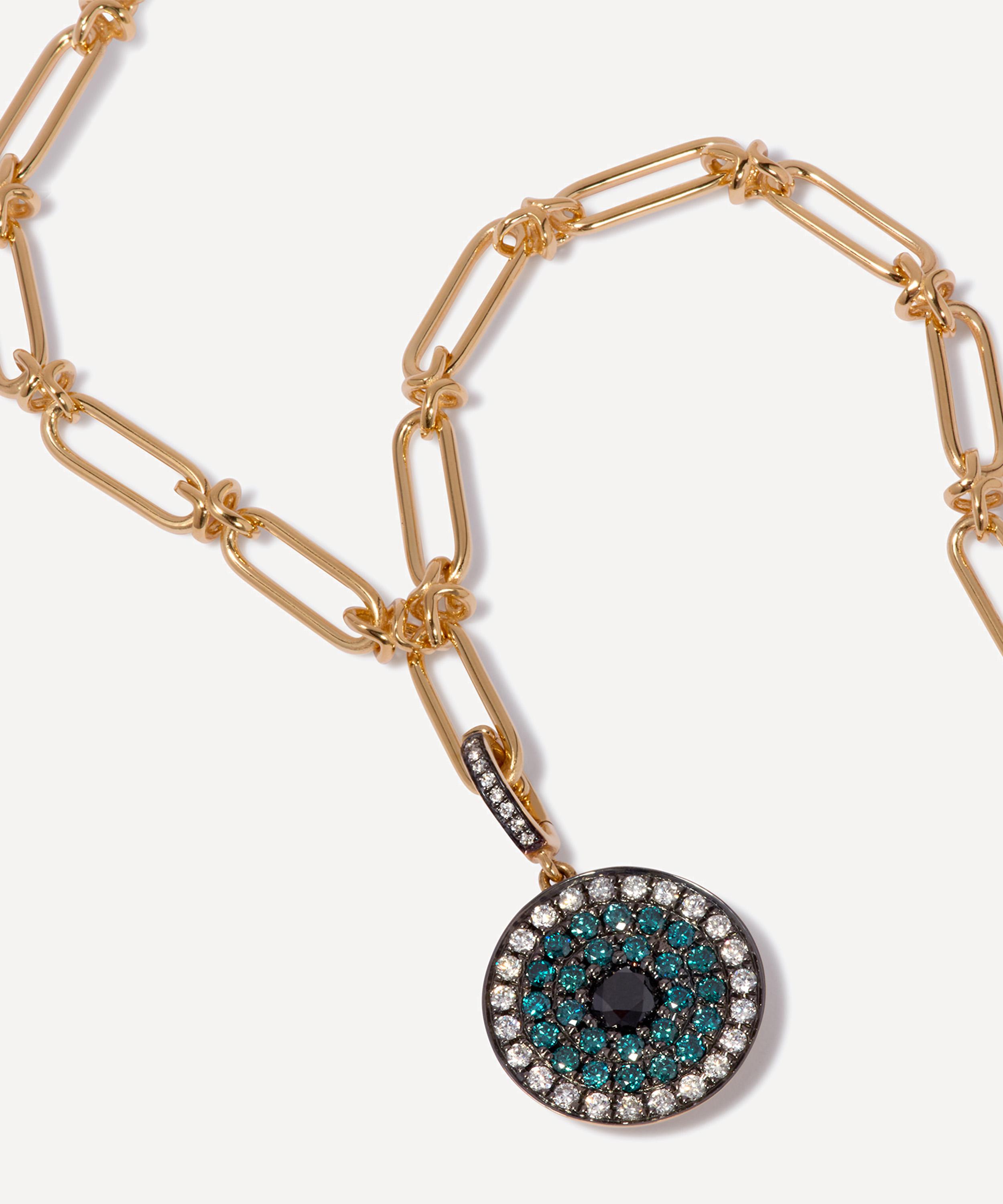 Annoushka - 18ct Gold Mythology Evil Eye Charm Pendant image number 2