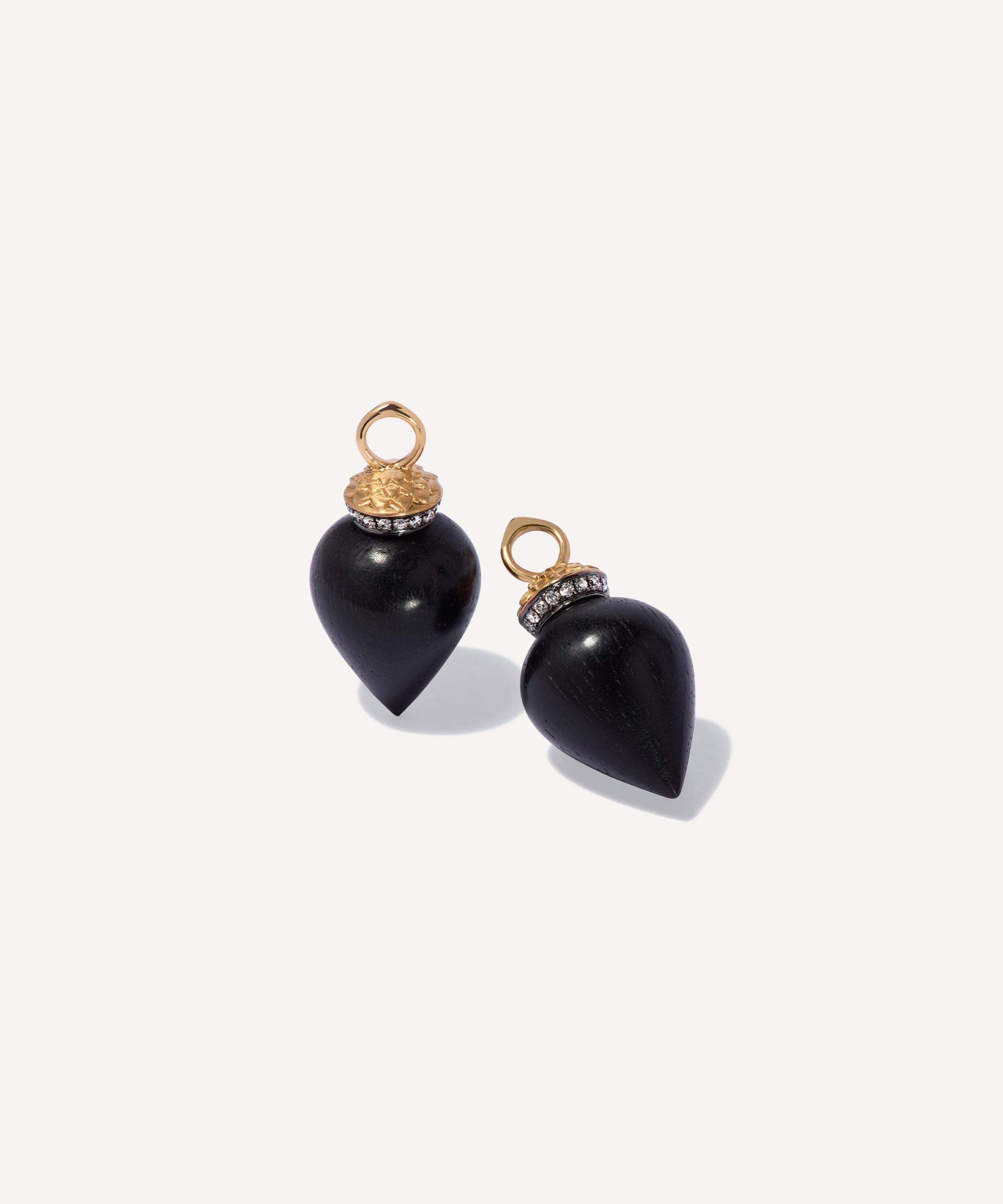 Annoushka - 18ct Gold Touch Wood Earring Drops image number 0
