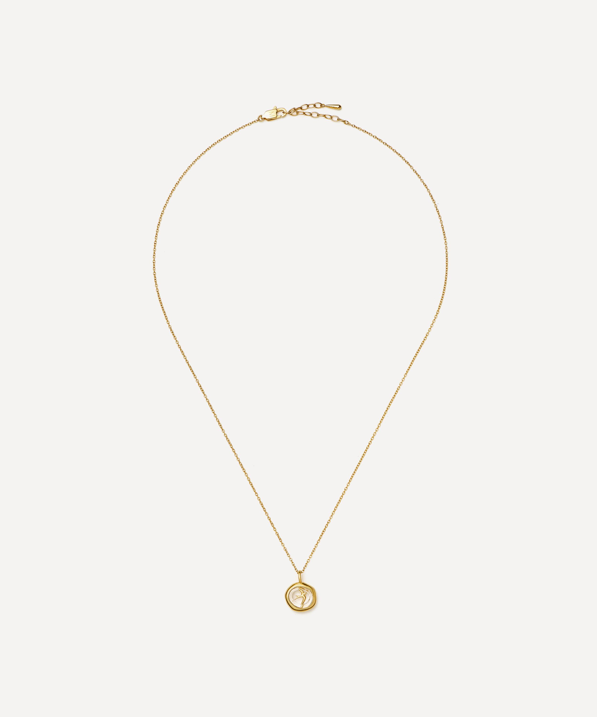 Missoma - X Harris Reed 18ct Gold-Plated Taking Flight Mini Pendant Necklace image number 0