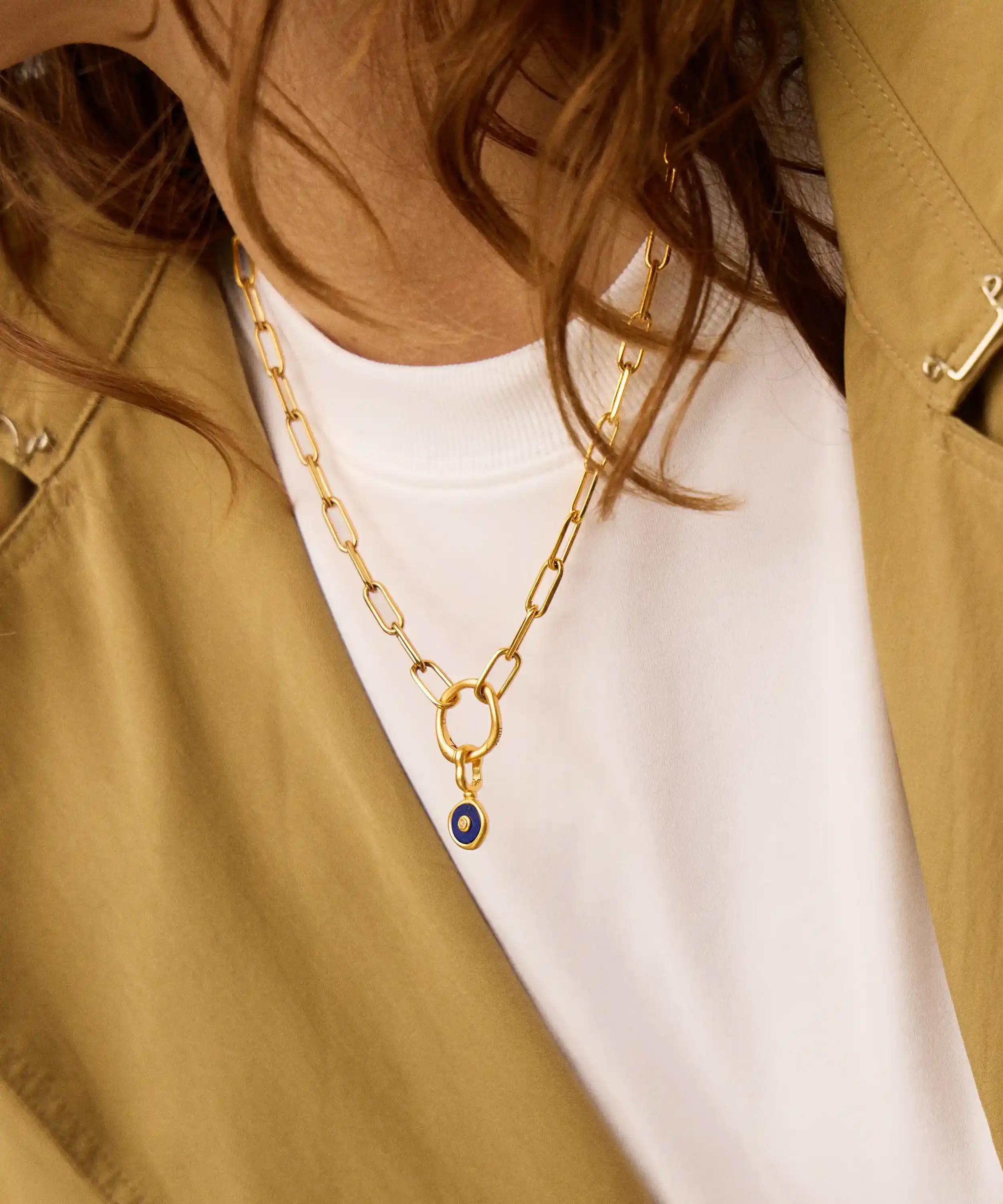 Missoma - X Harris Reed 18ct Gold-Plated Protective Eye Clip-On Charm image number 1