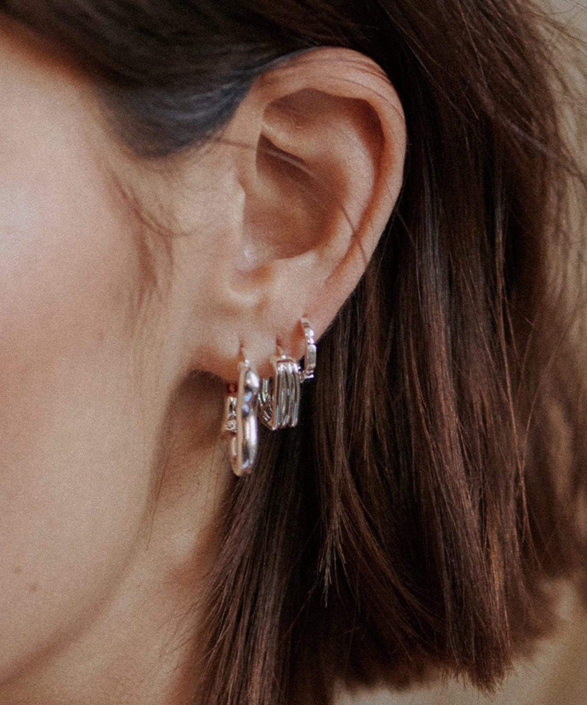 Daisy London - Sterling Silver Est&eacute;e Lalonde Sisterhood Hoop Earrings image number 3