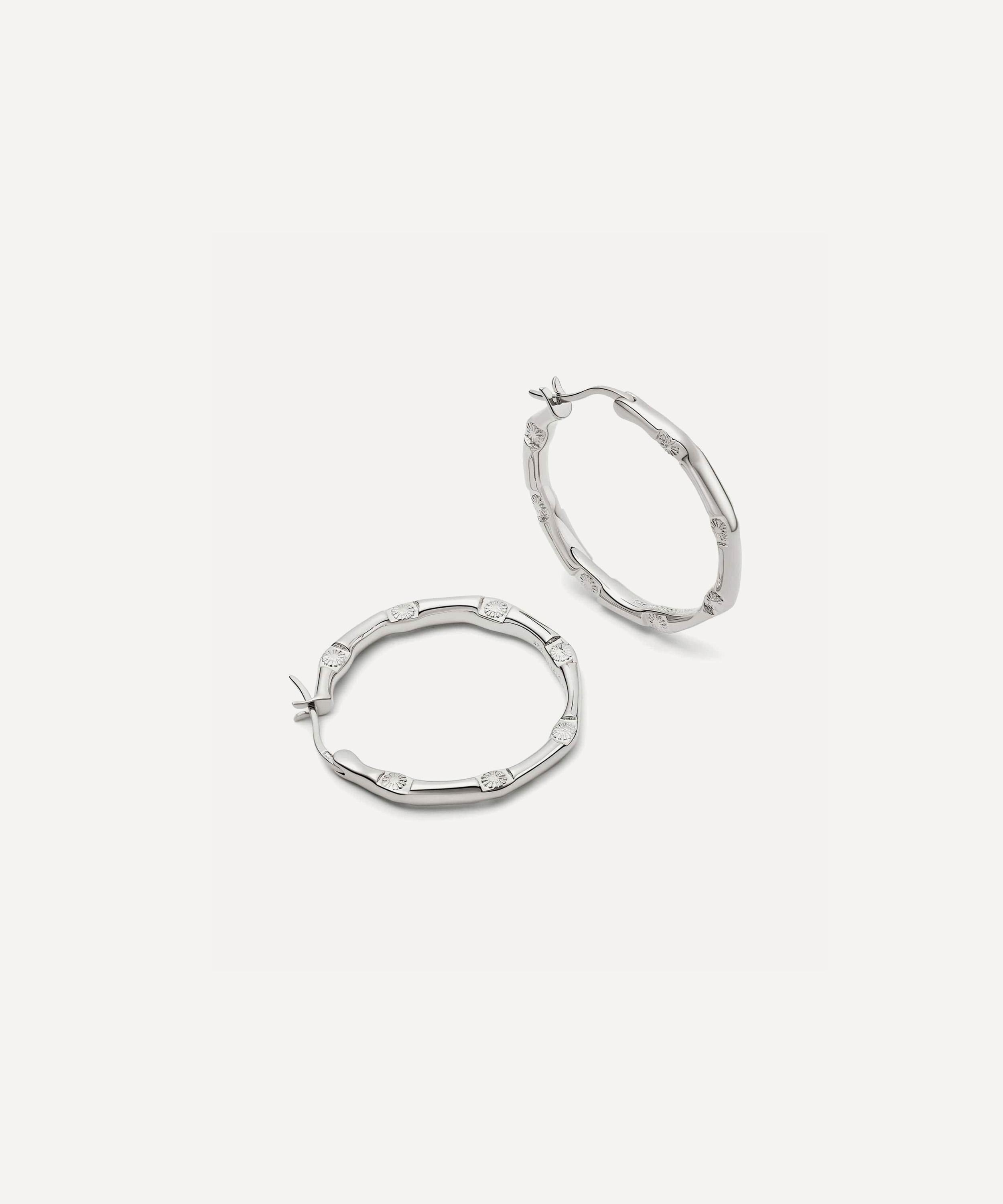 Daisy London - Sterling Silver Est&eacute;e Lalonde Goddess Glow Hoop Earrings image number 0