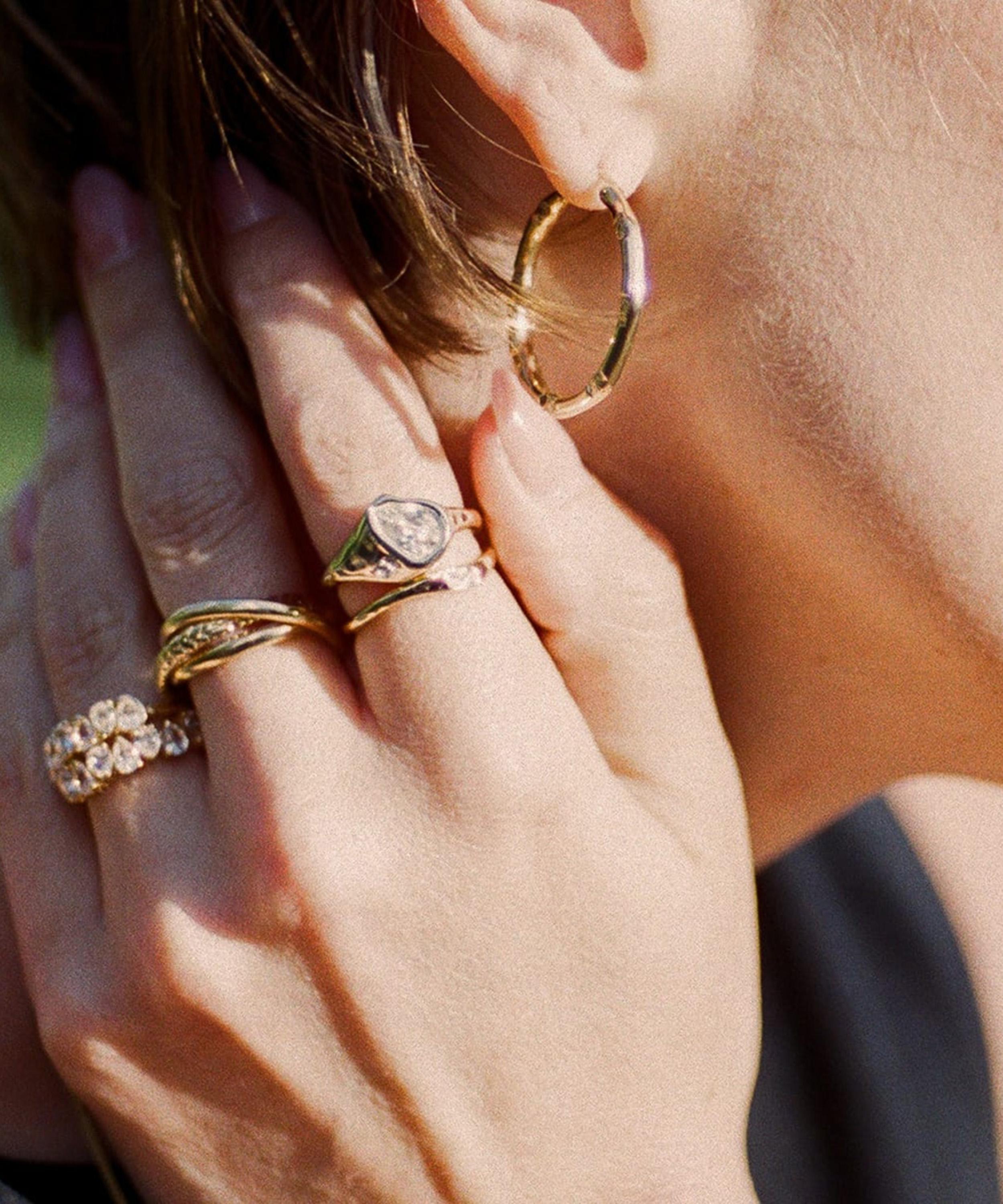 Daisy London - 18ct Gold-Plated Est&eacute;e Lalonde Trinity Ring image number 2