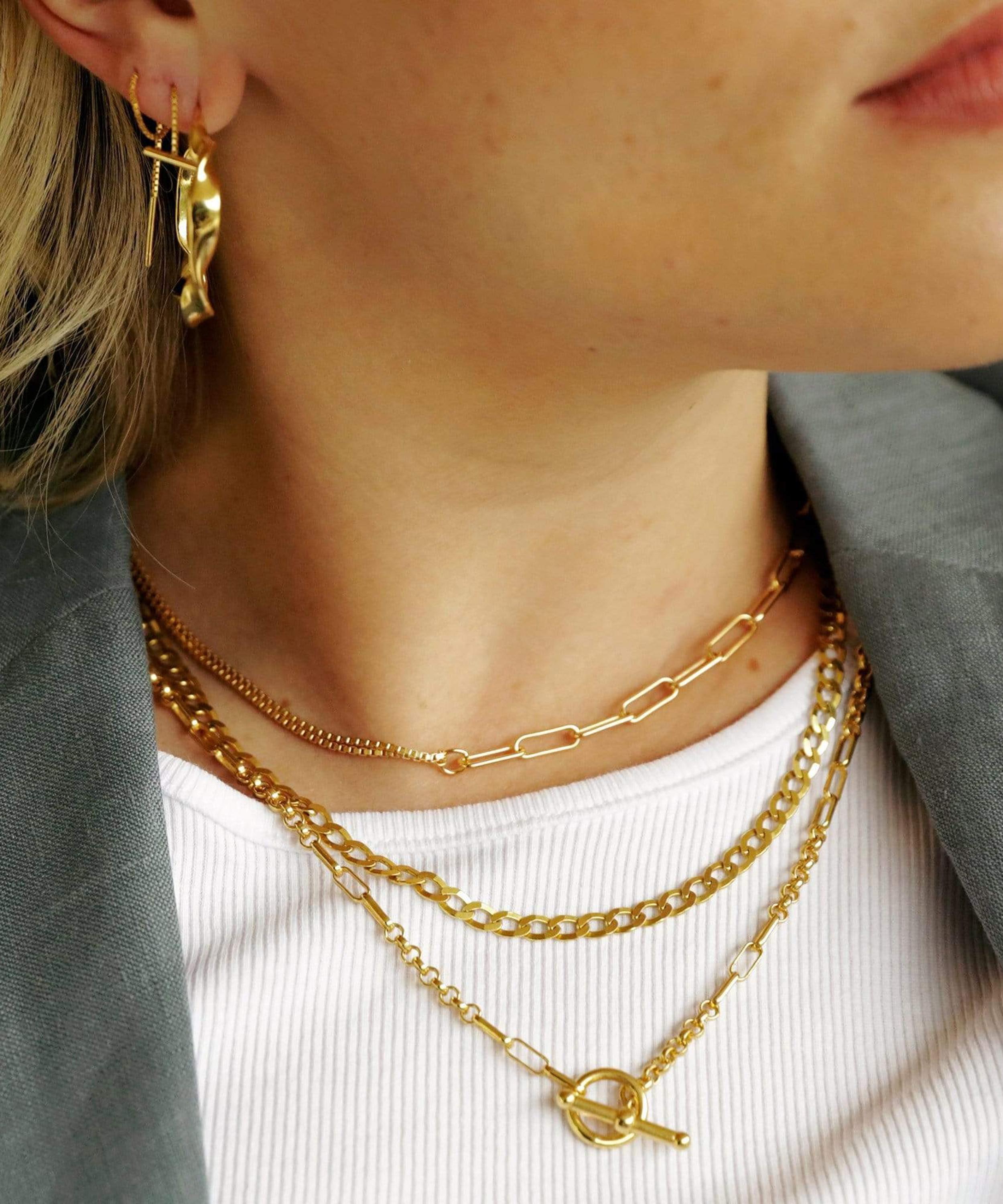 Daisy London - 18ct Gold-Plated Est&eacute;e Lalonde Interlock Chain Necklace image number 1